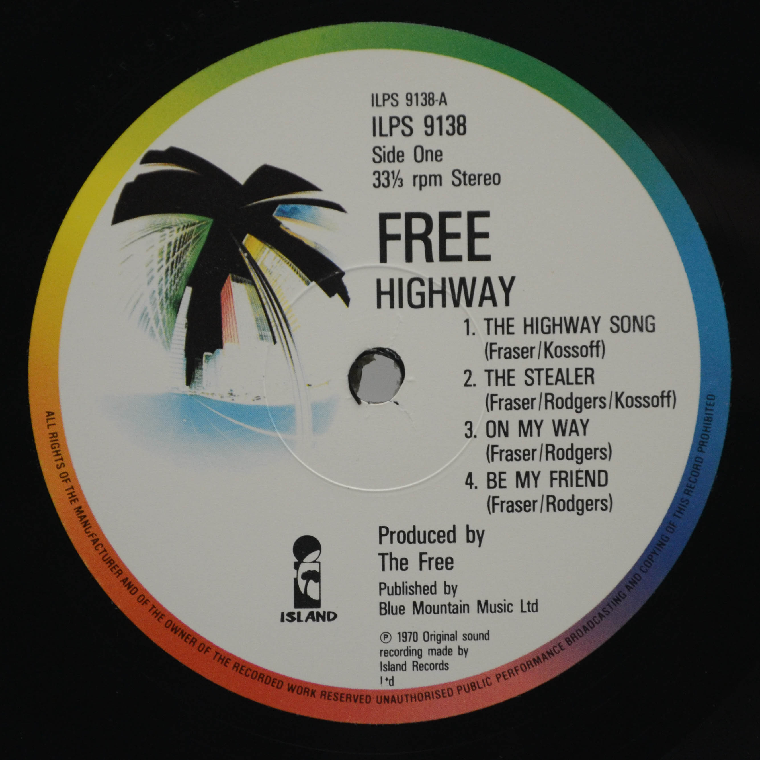 Free — Highway (UK), 1970