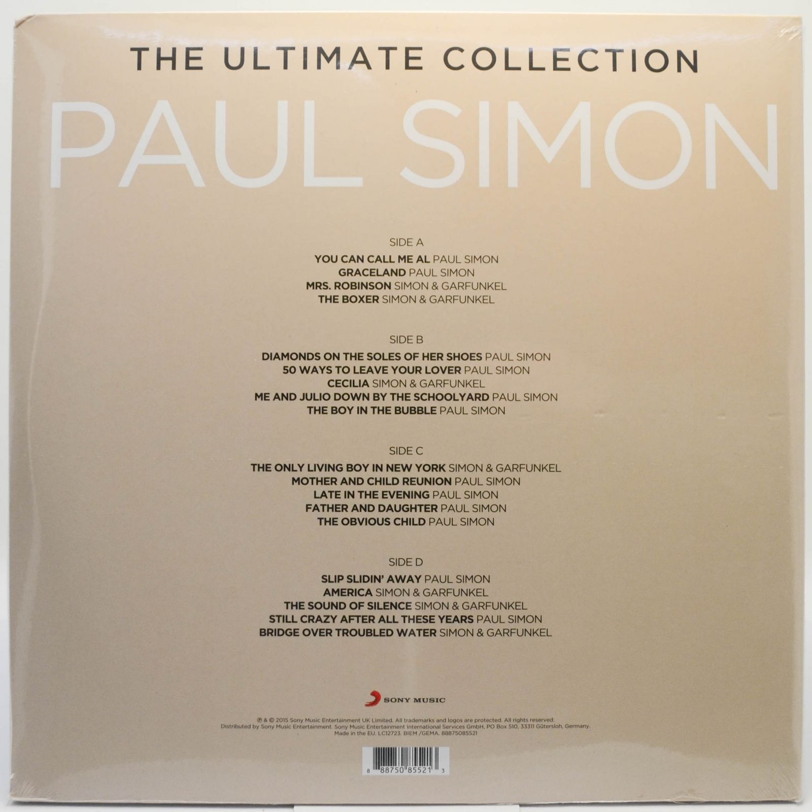 Виниловая пластинка Paul Simon — The Ultimate Collection (2LP), 2015