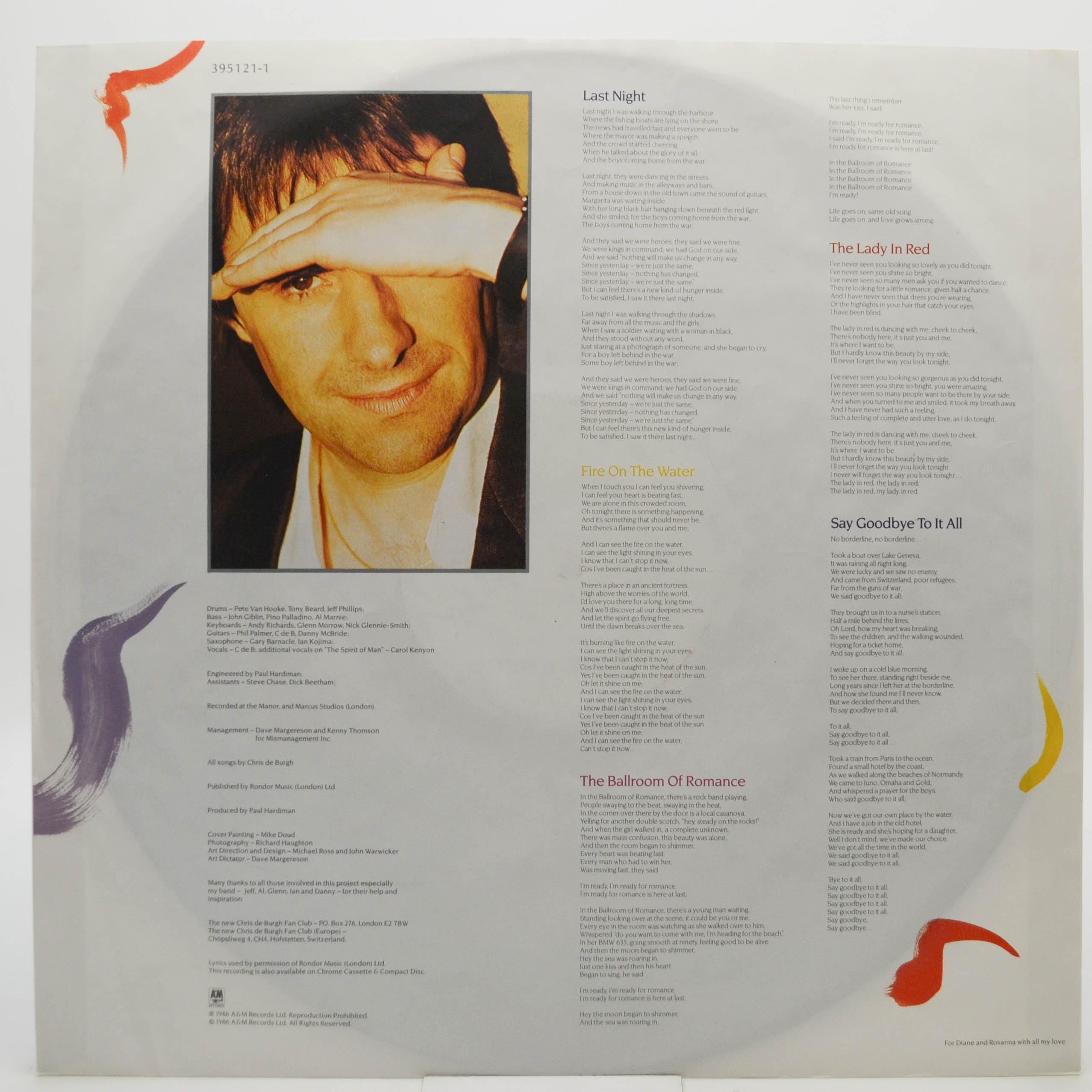 Виниловая пластинка Chris de Burgh — Into The Light, 1986