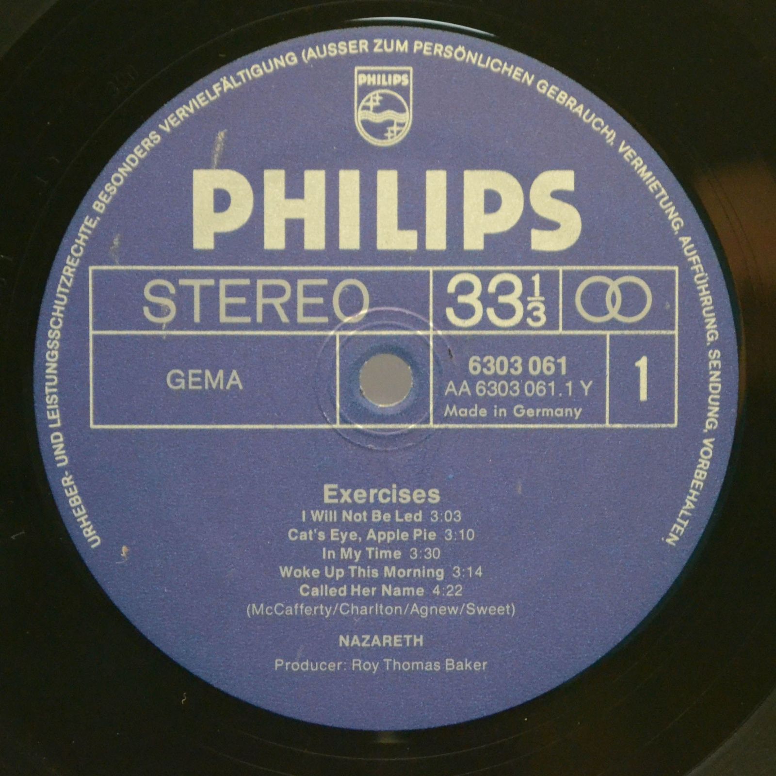 Nazareth — Exercises, 1972