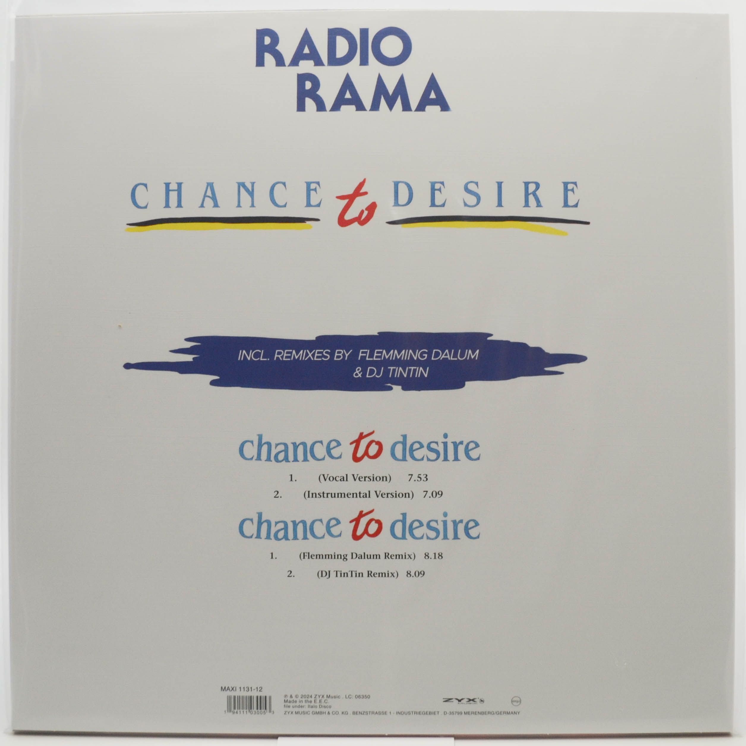 Виниловая пластинка Radiorama — Chance To Desire, 1985