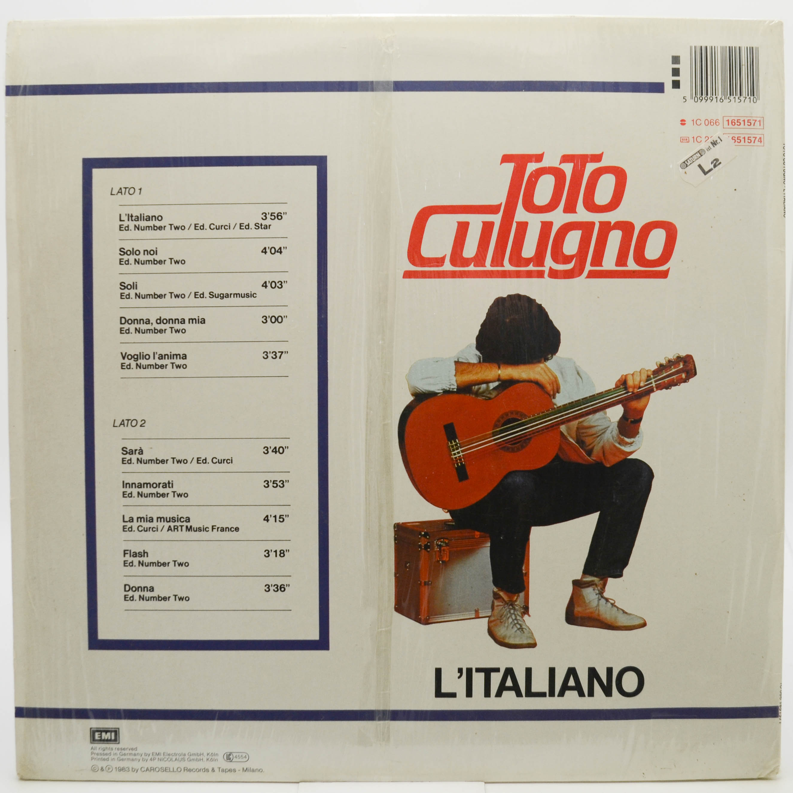 Toto Cutugno — L'Italiano, 1983
