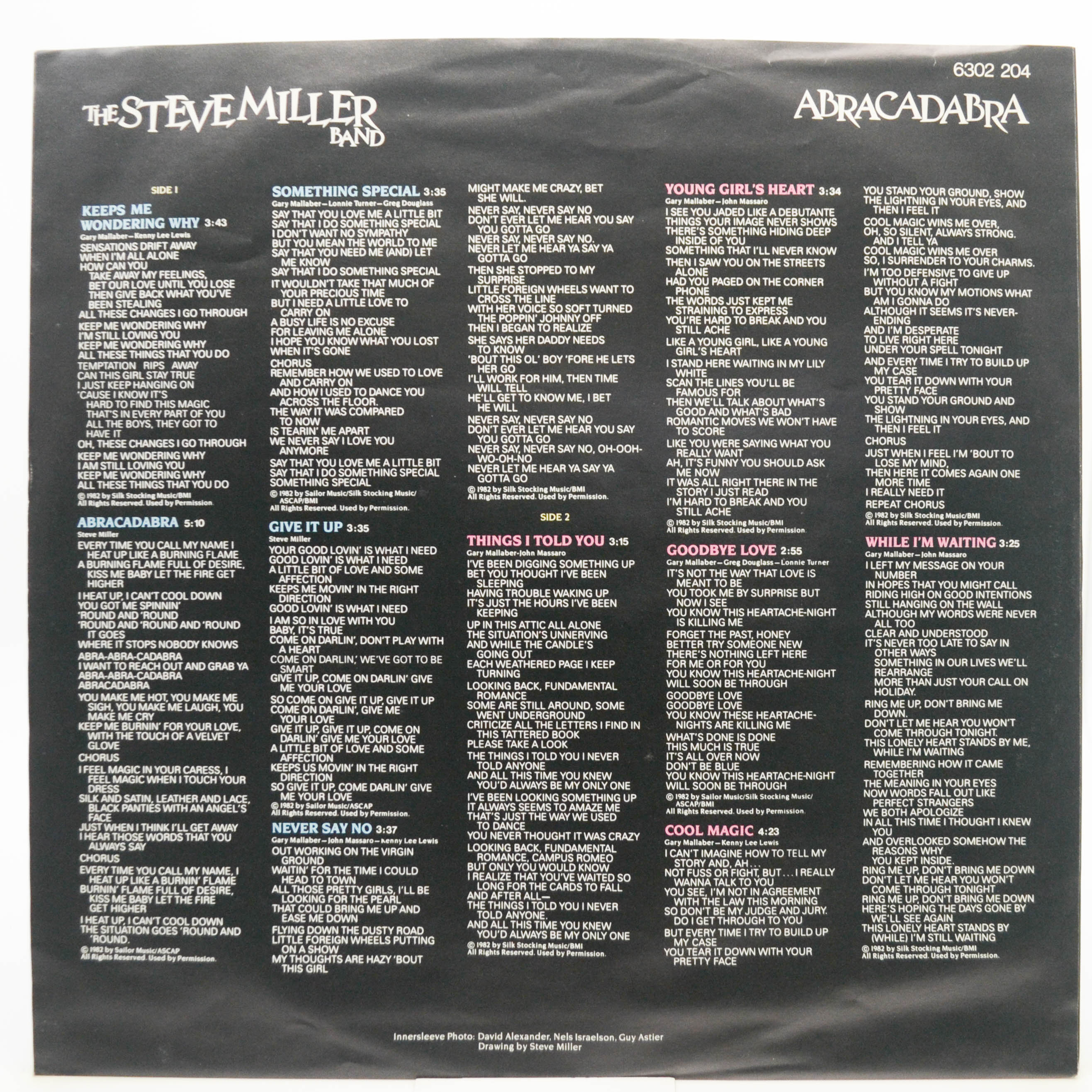 Виниловая пластинка The Steve Miller Band — Abracadabra, 1982