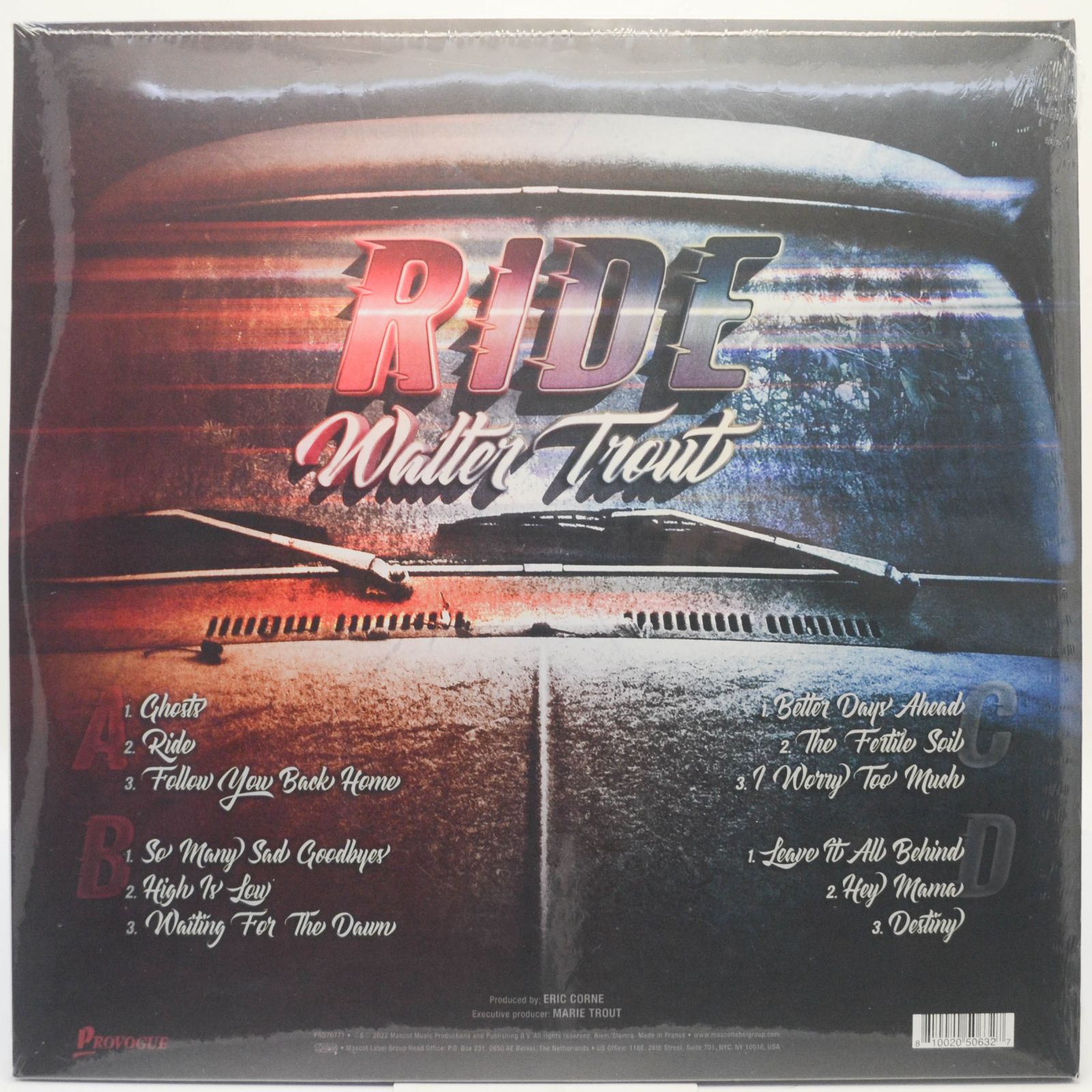 Виниловая пластинка Walter Trout — Ride (2LP), 2022