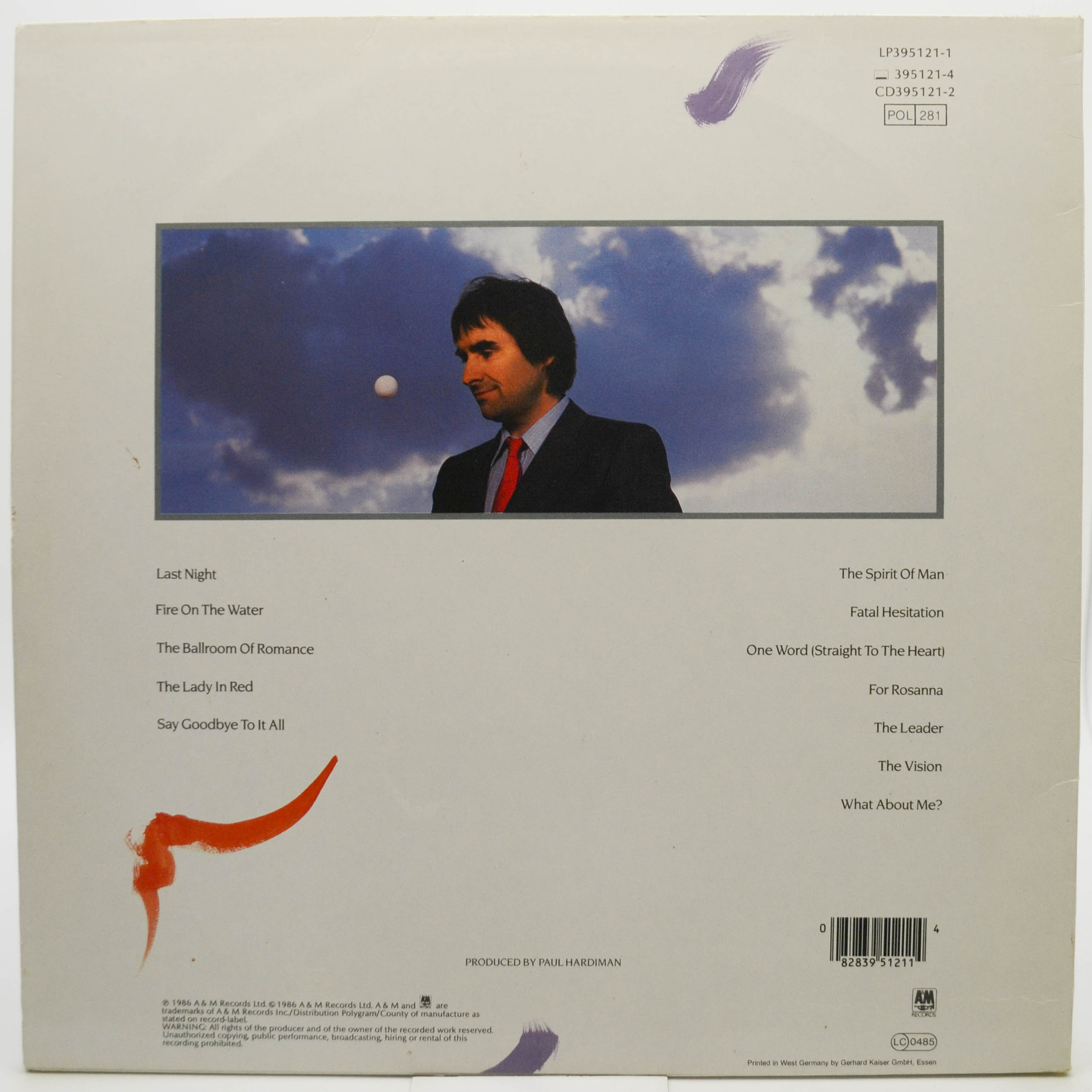 Виниловая пластинка Chris de Burgh — Into The Light, 1986