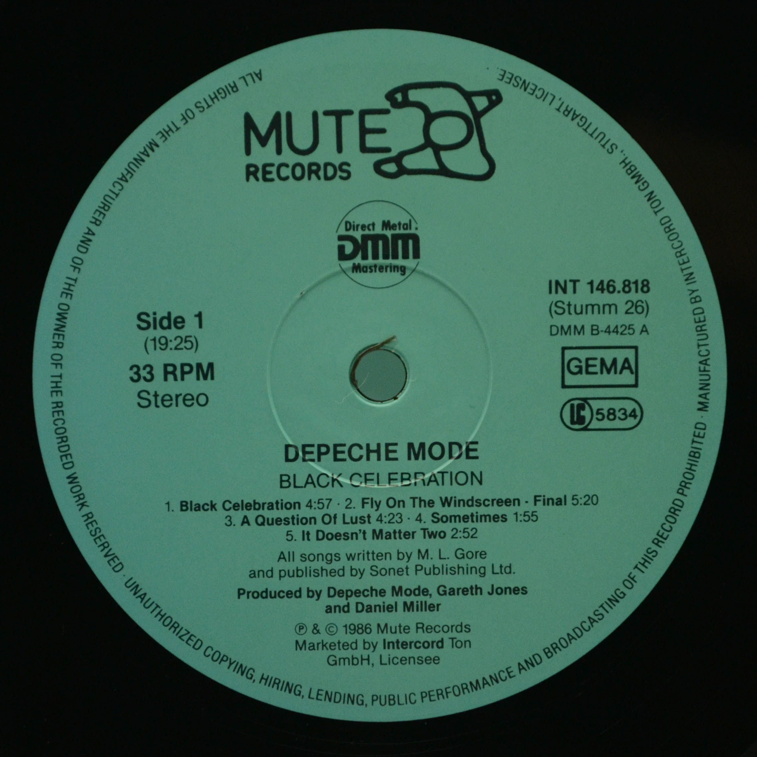 Depeche Mode — Black Celebration, 1986