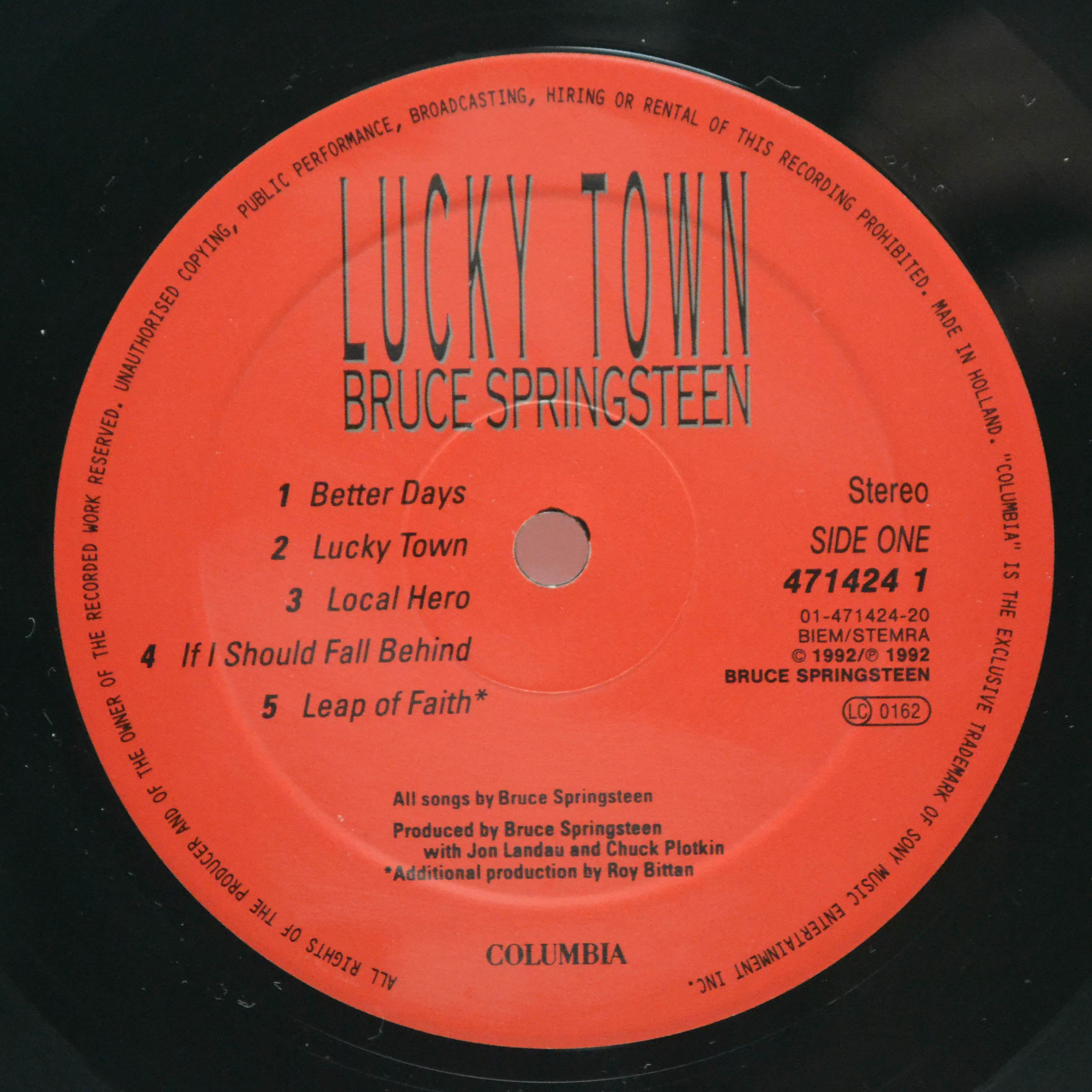 Bruce Springsteen — Lucky Town, 1992