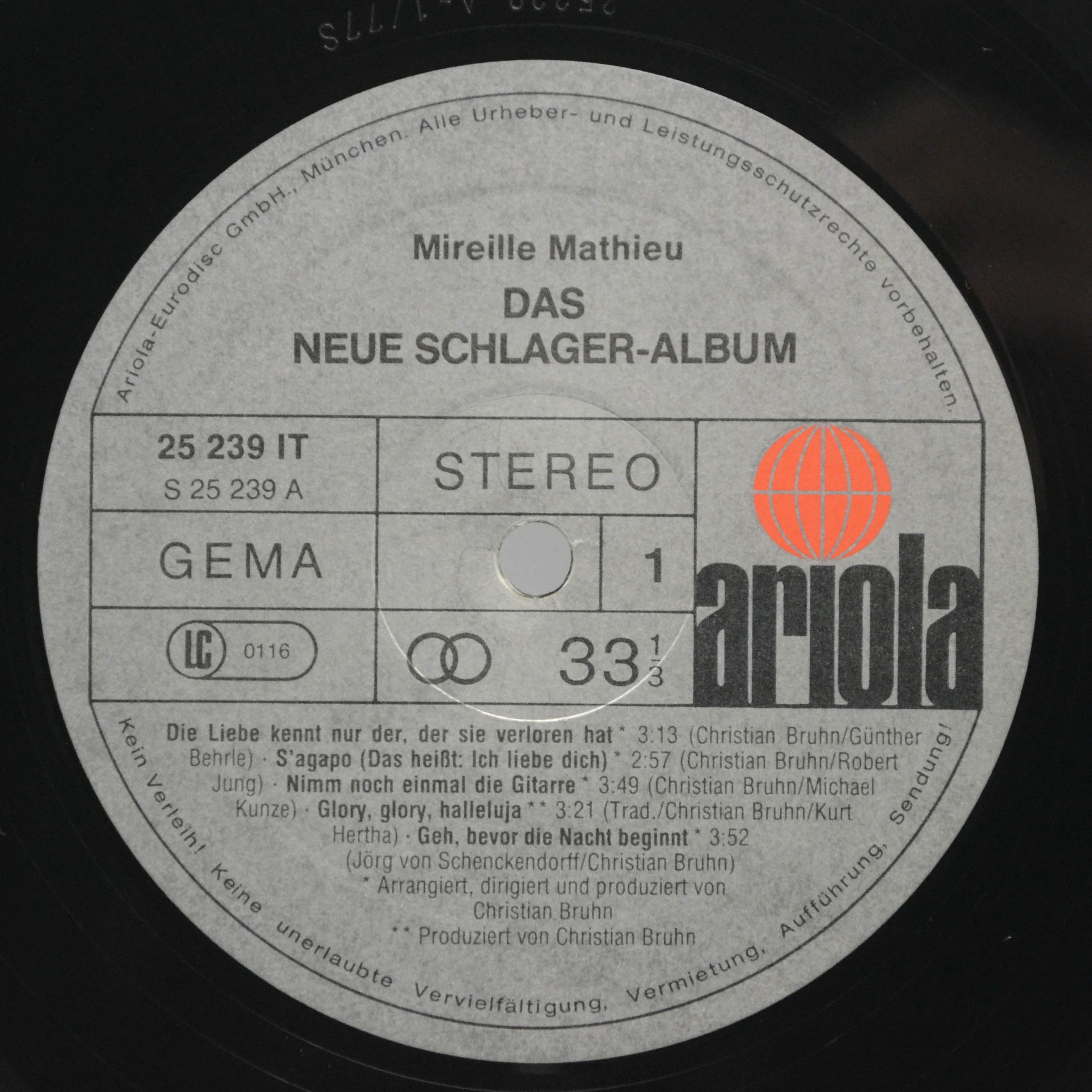 Виниловая пластинка Mireille Mathieu — Das Neue Schlager-Album, 1977
