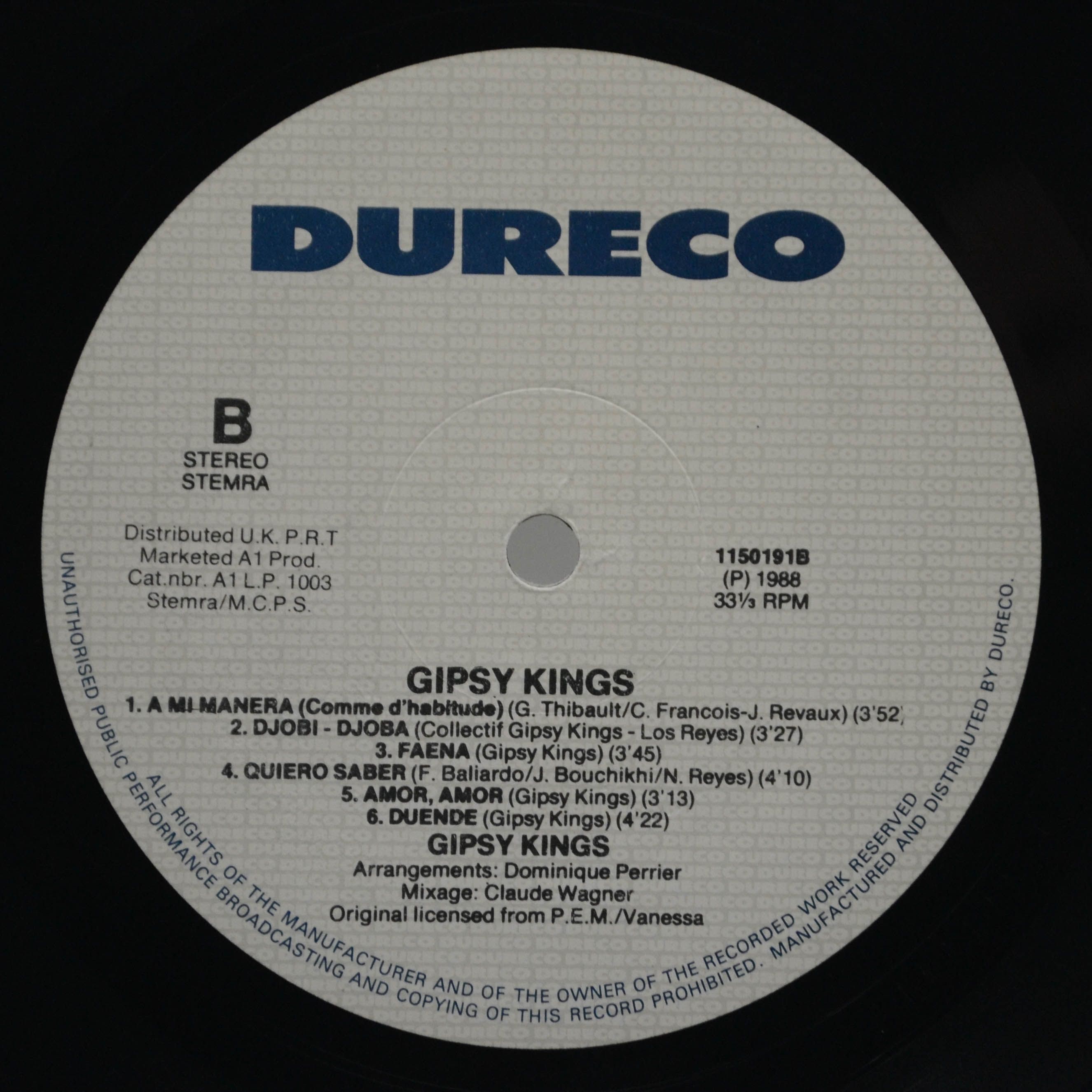 Виниловая пластинка Gipsy Kings — Gipsy Kings, 1987