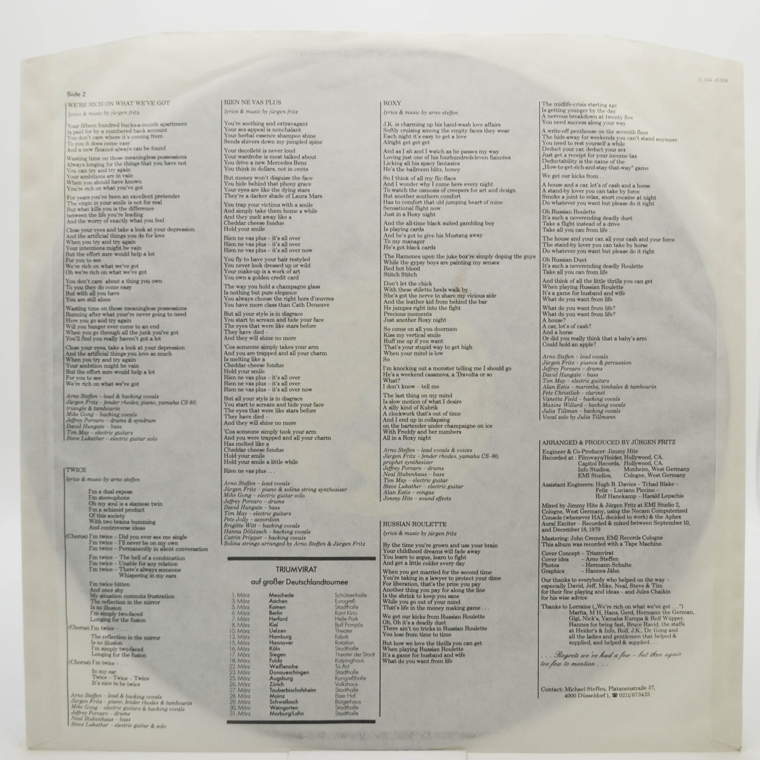 Triumvirat — Russian Roulette, 1980