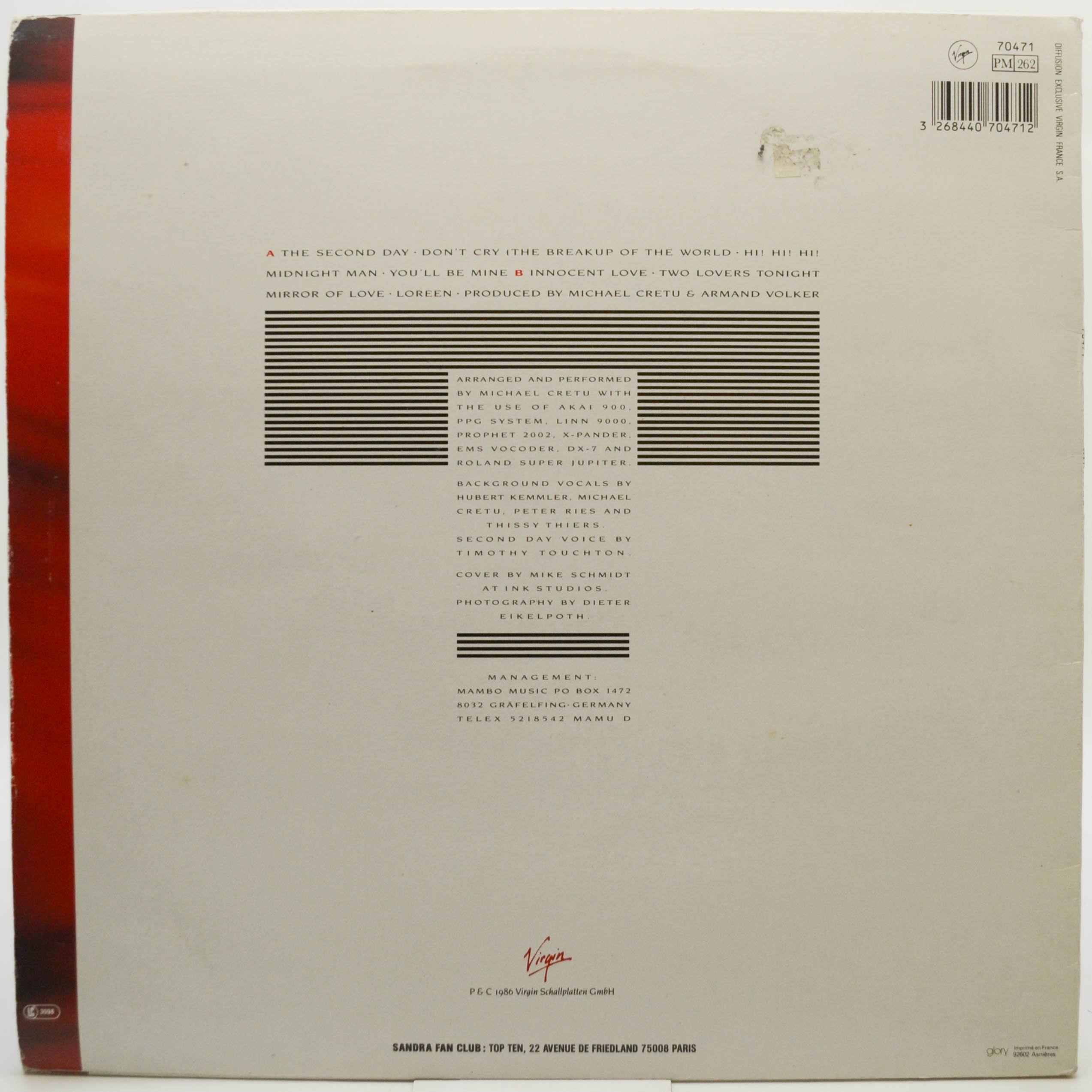 Sandra — Mirrors, 1986