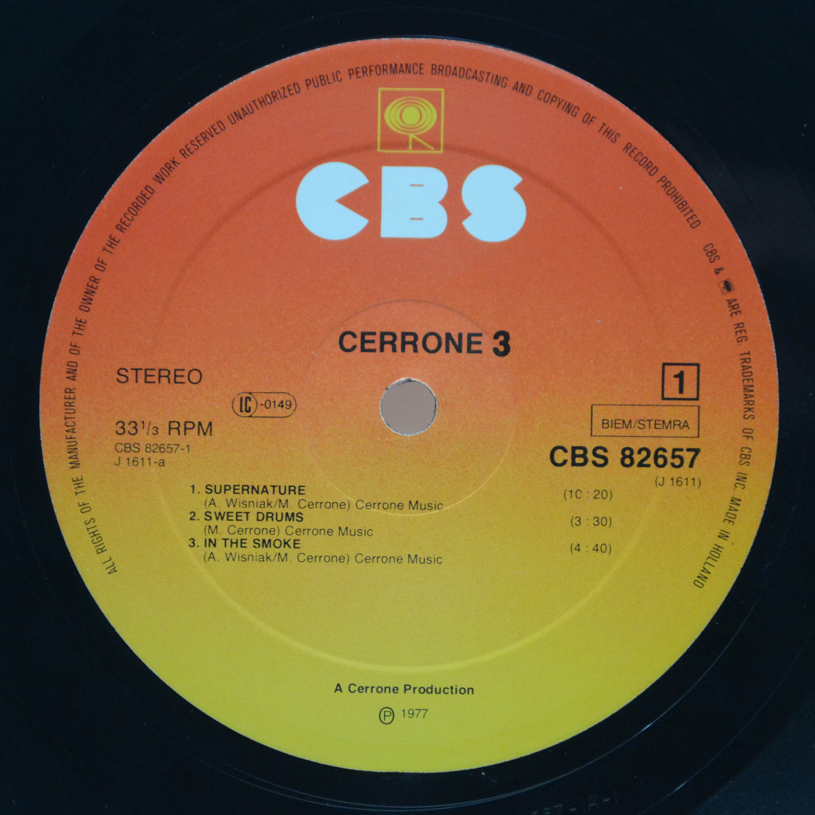 Cerrone — Cerrone 3 - Supernature, 1977