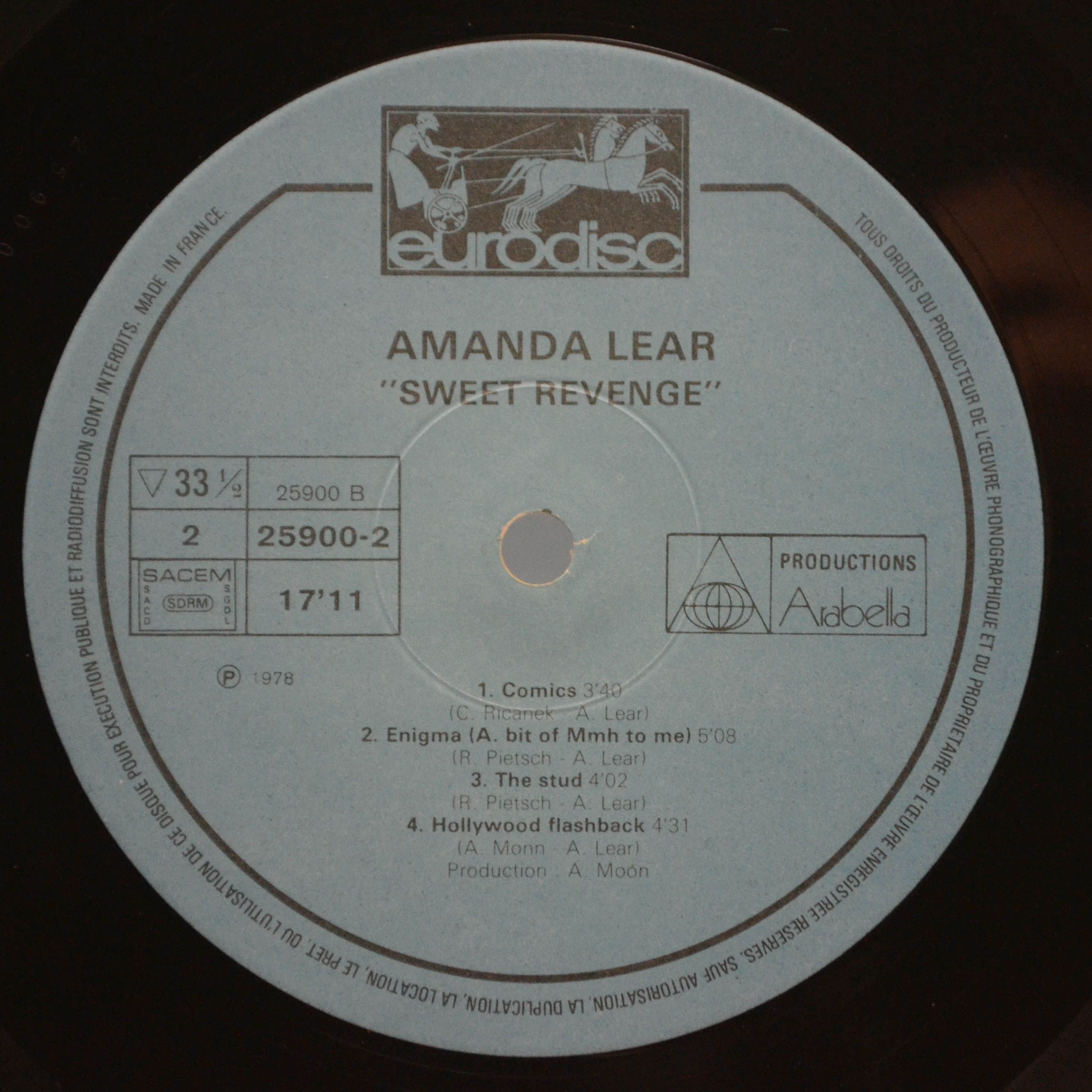 Виниловая пластинка Amanda Lear — Sweet Revenge, 1978