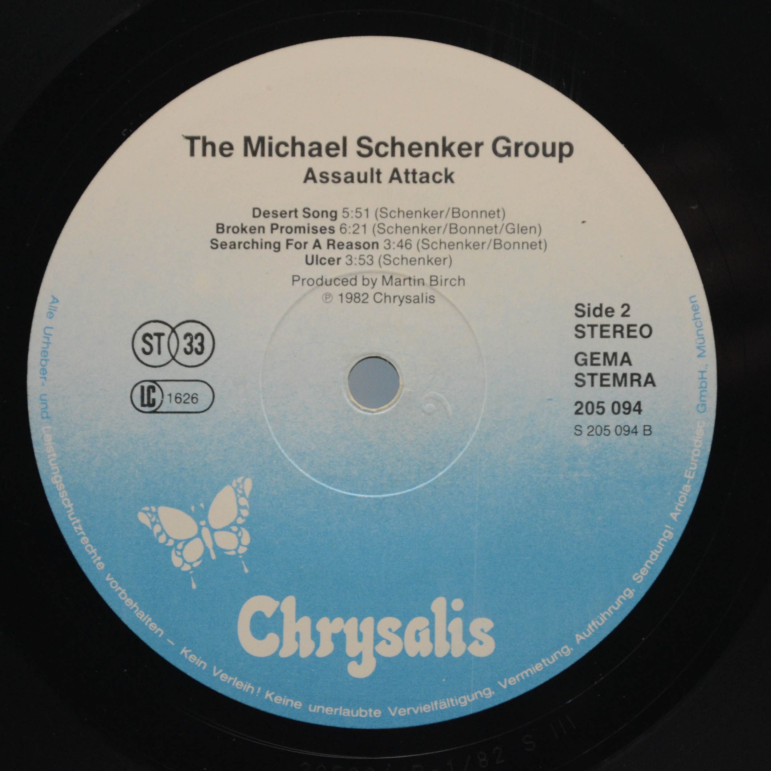 Виниловая пластинка Michael Schenker Group — Assault Attack, 1982