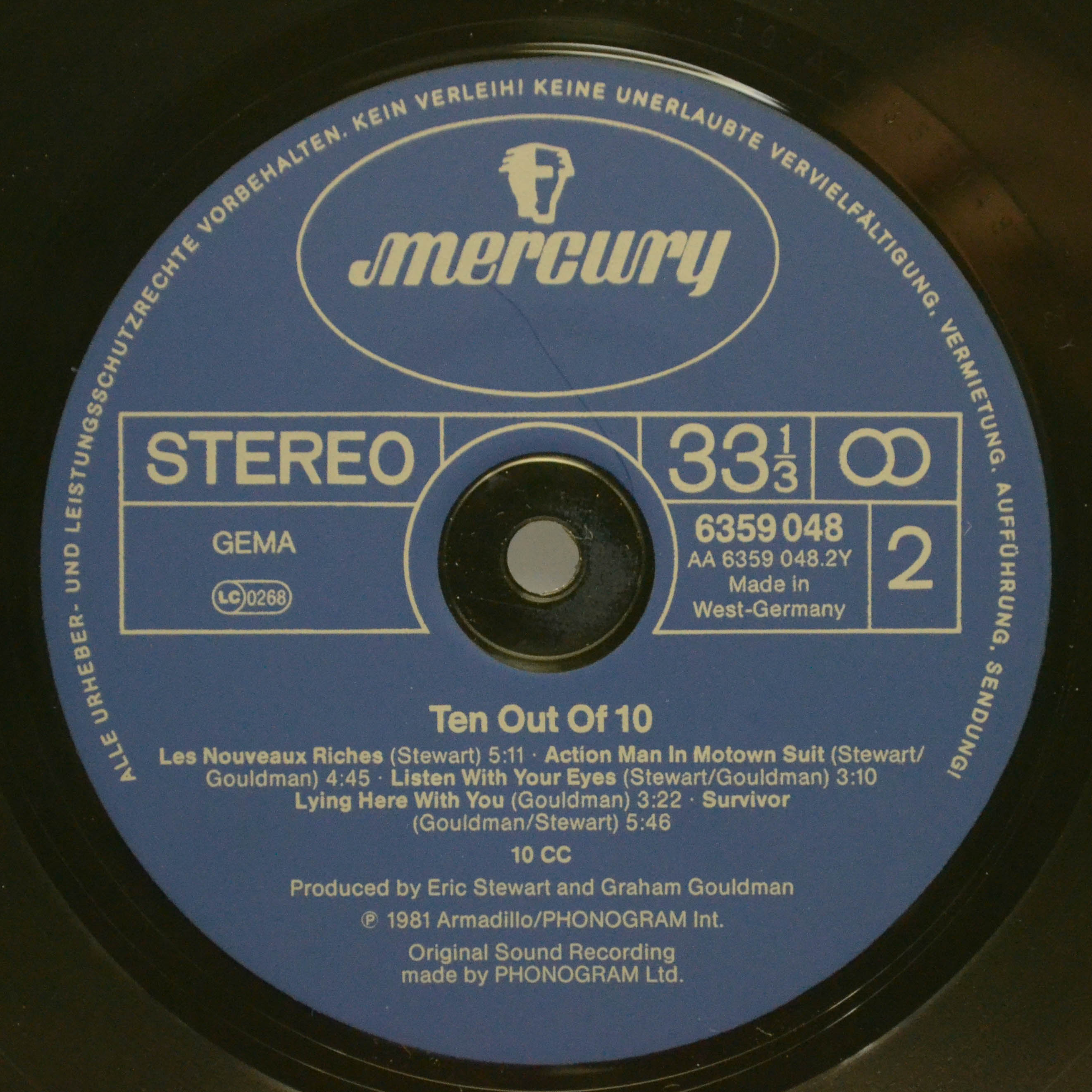Виниловая пластинка 10cc — Ten Out Of 10, 1981