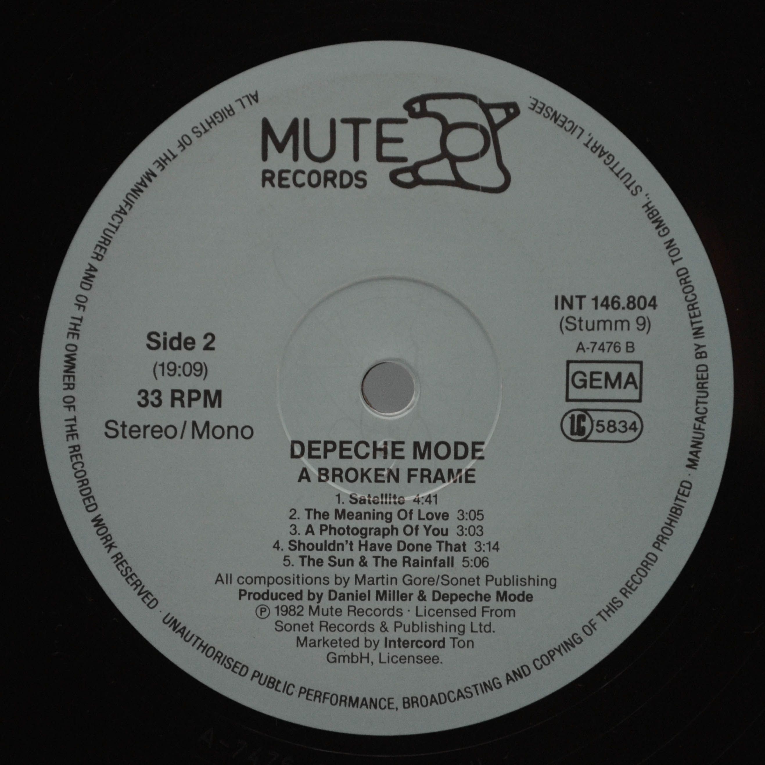 Depeche Mode — A Broken Frame, 1982