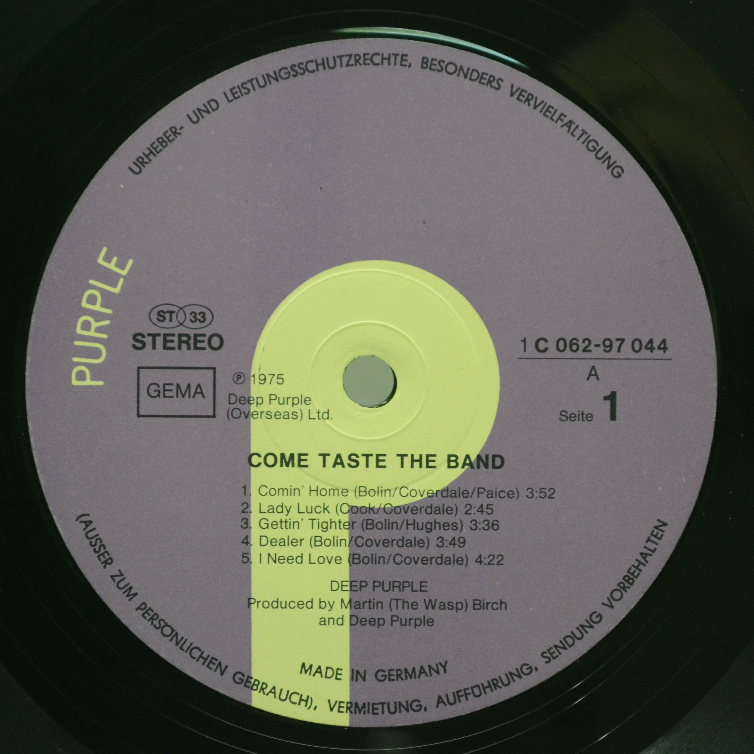 Deep Purple — Come Taste The Band, 1975