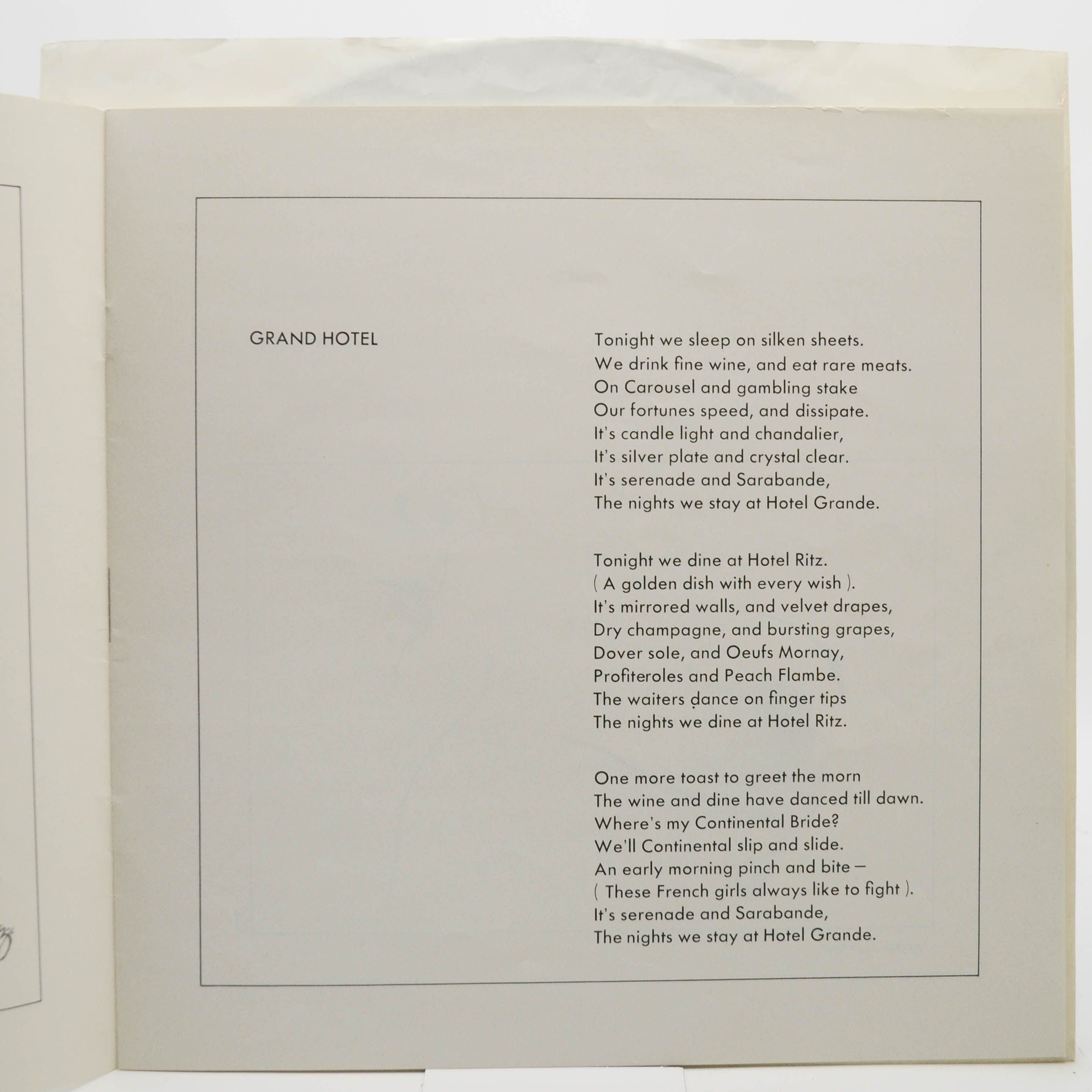 Procol Harum — Grand Hotel (booklet), 1973