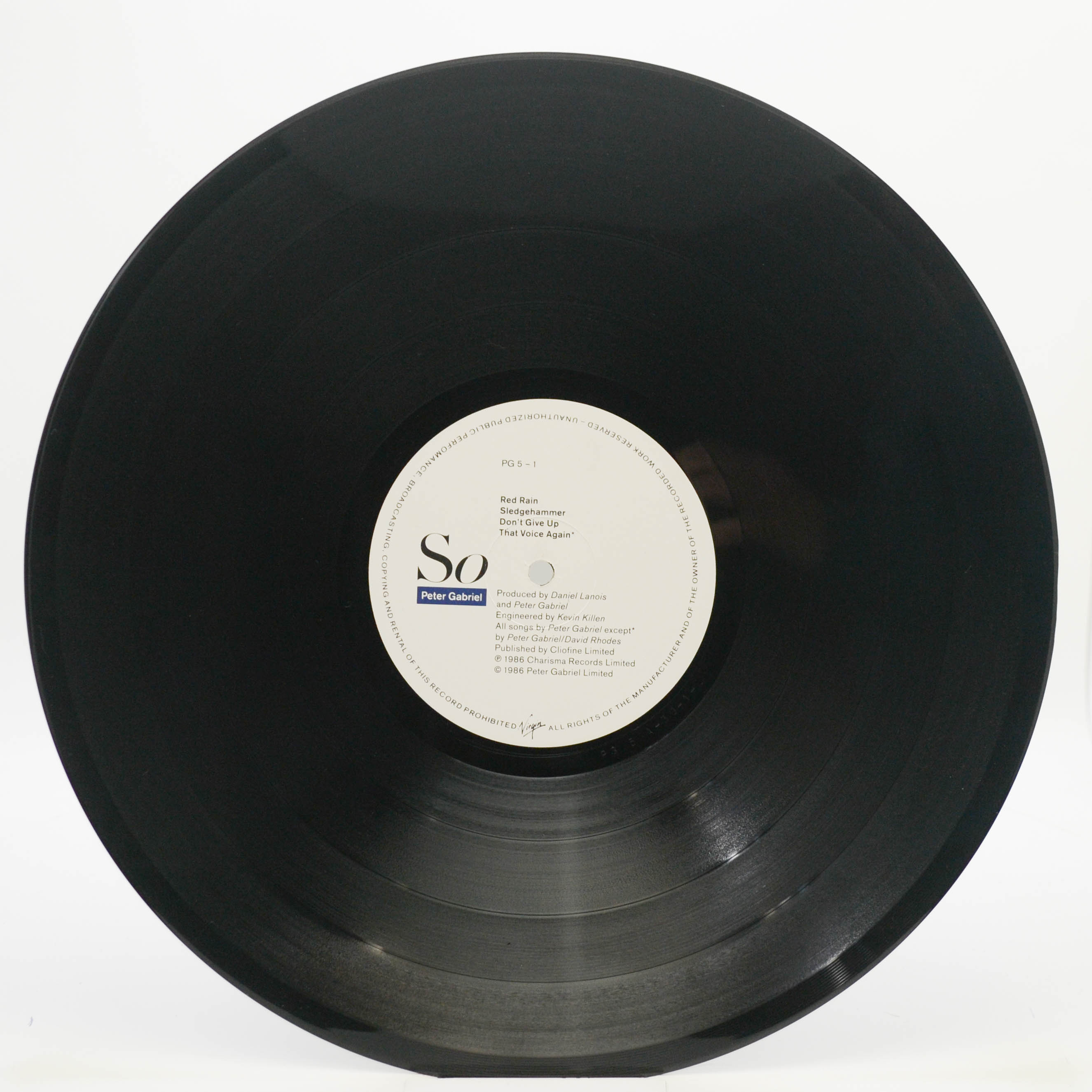 Peter Gabriel — So (1-st, UK), 1986