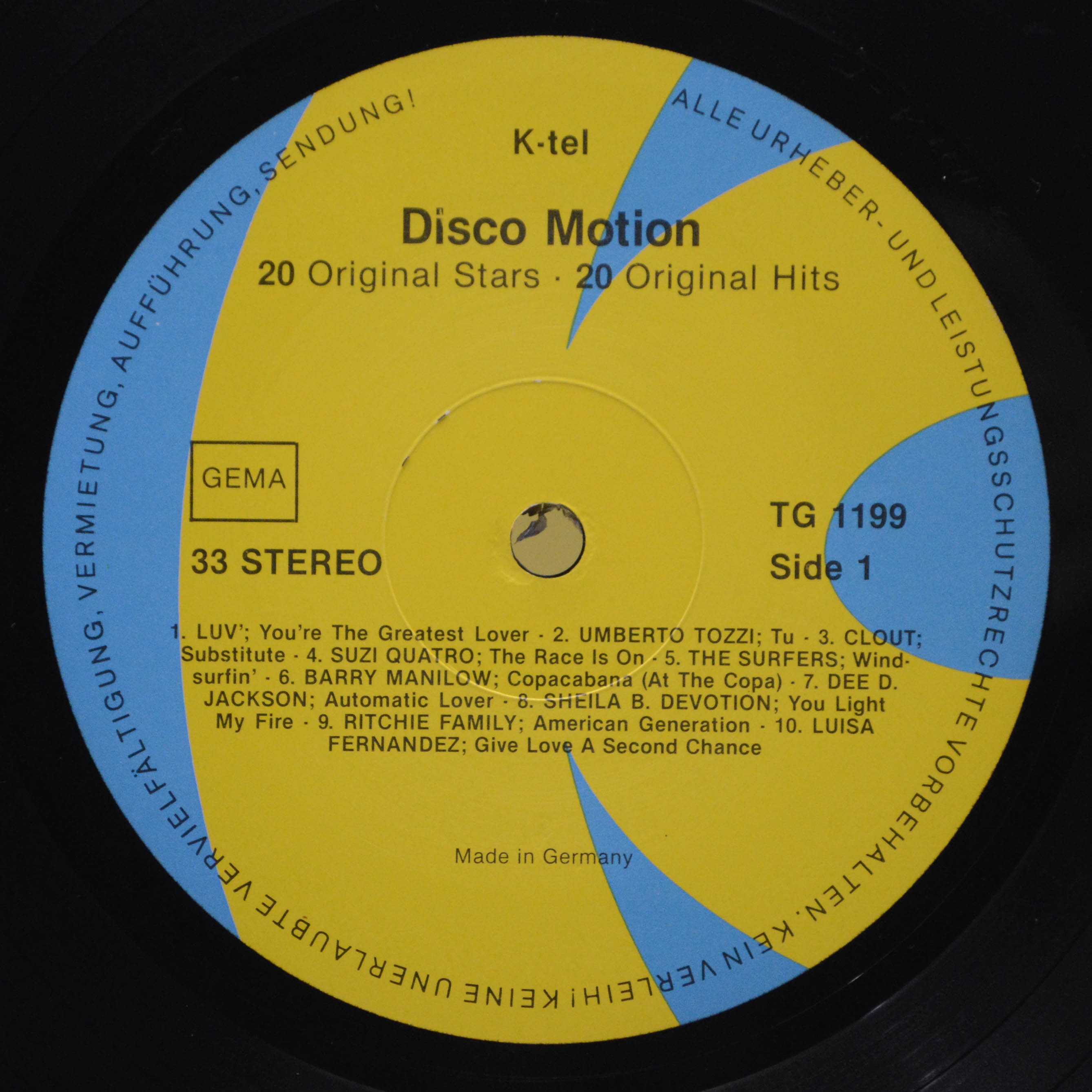 Various — Disco Motion, 1978