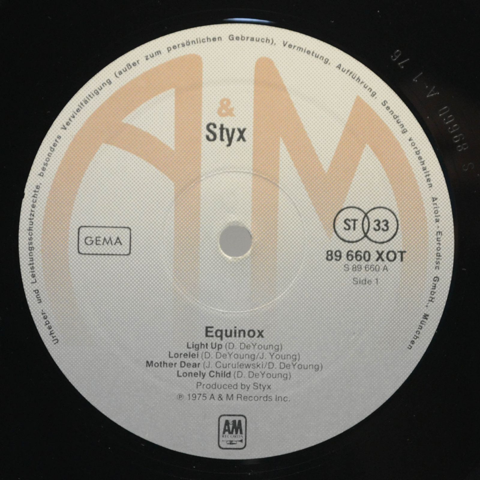 Styx — Equinox, 1976