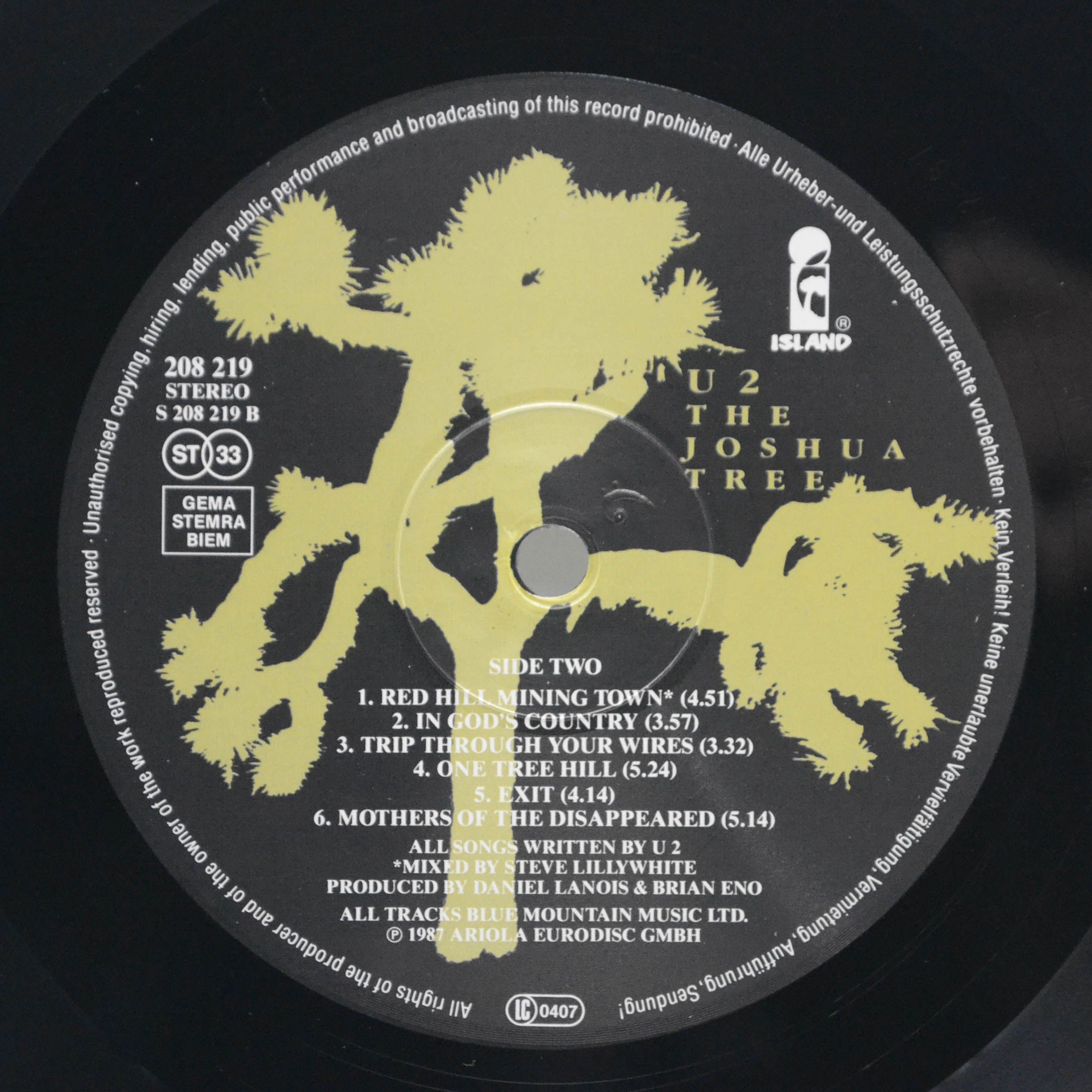 U2 — The Joshua Tree, 1987