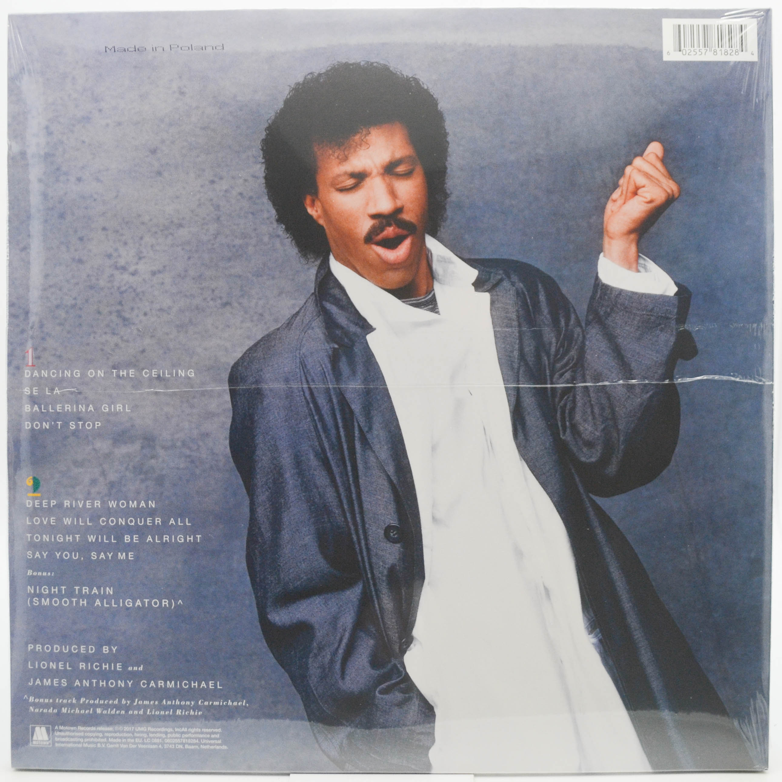 Виниловая пластинка Lionel Richie — Dancing On The Ceiling, 1986