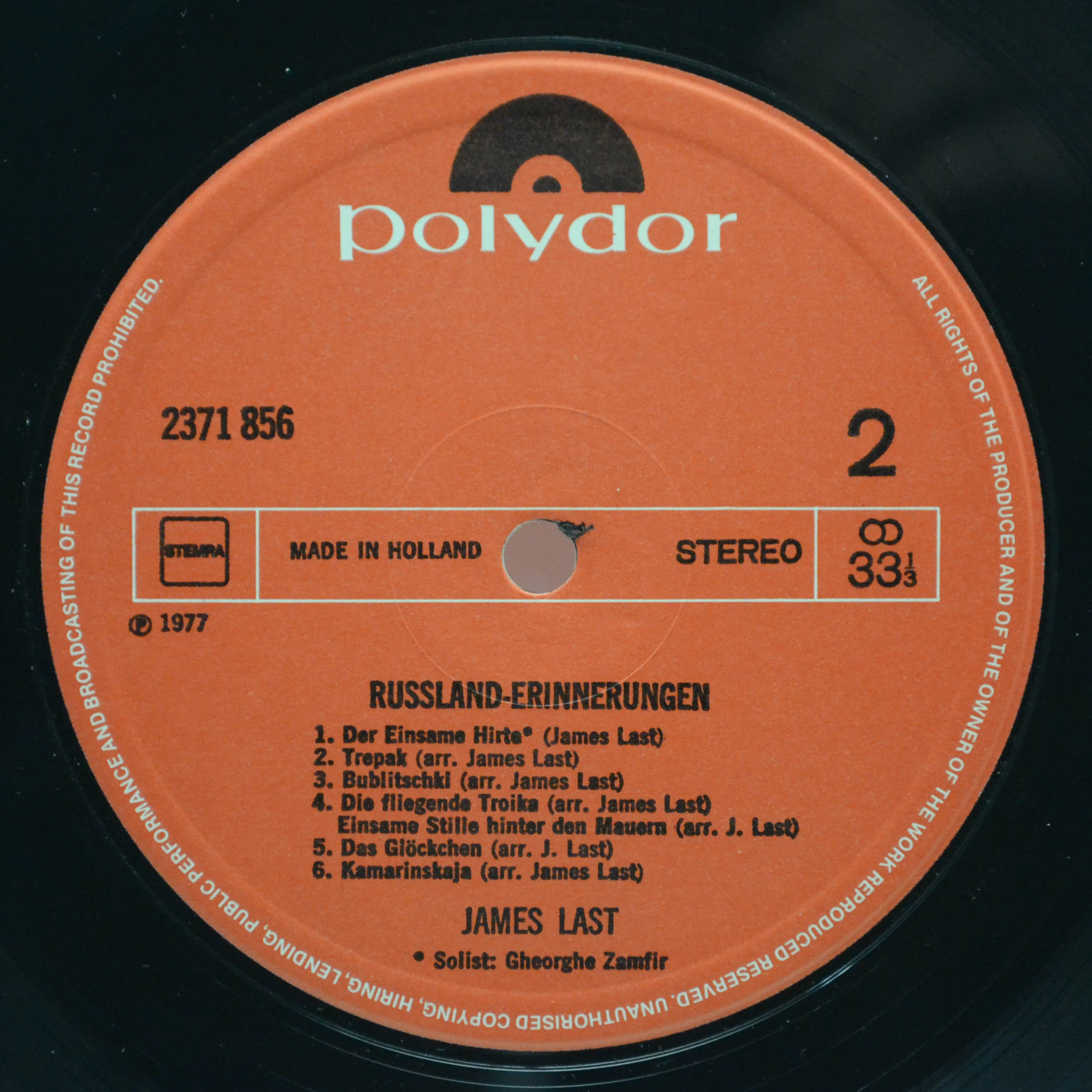 James Last — Russland Erinnerungen, 1977