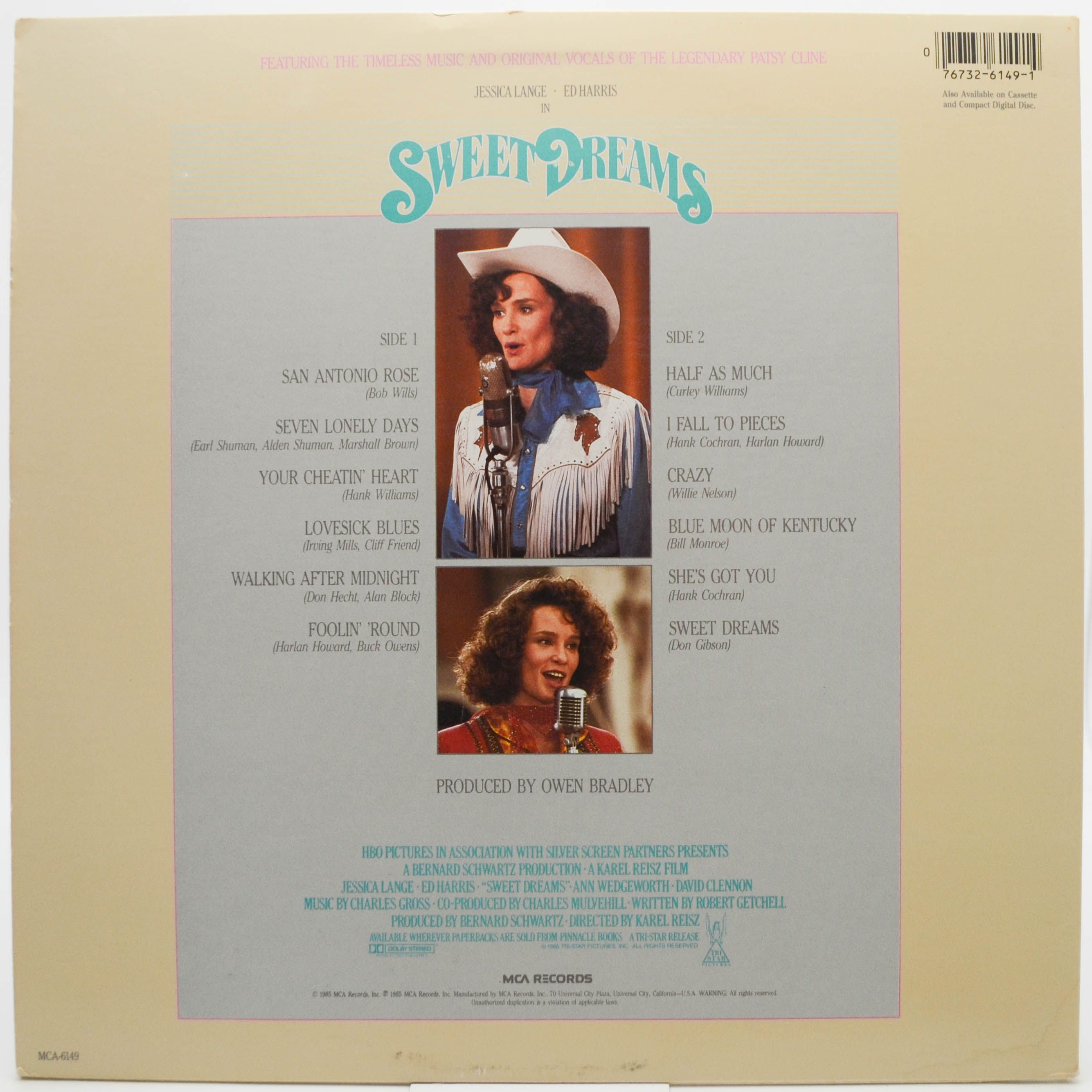 Виниловая пластинка Patsy Cline — Sweet Dreams (1-st, USA), 1985