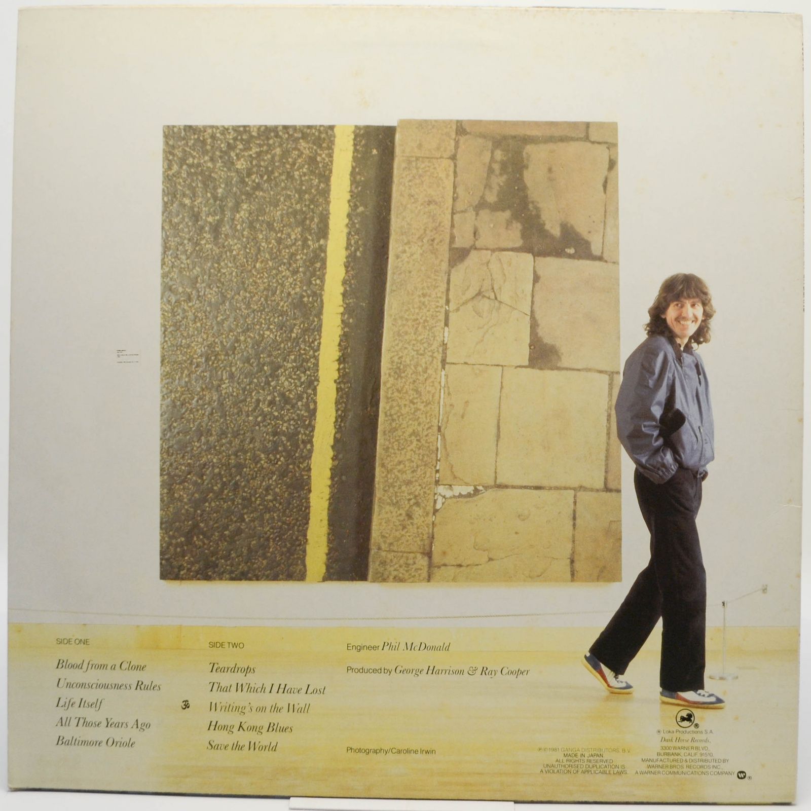 Виниловая пластинка George Harrison — Somewhere In England, 1981