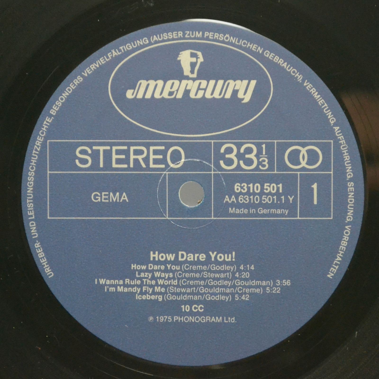 Виниловая пластинка 10cc — How Dare You!, 1976