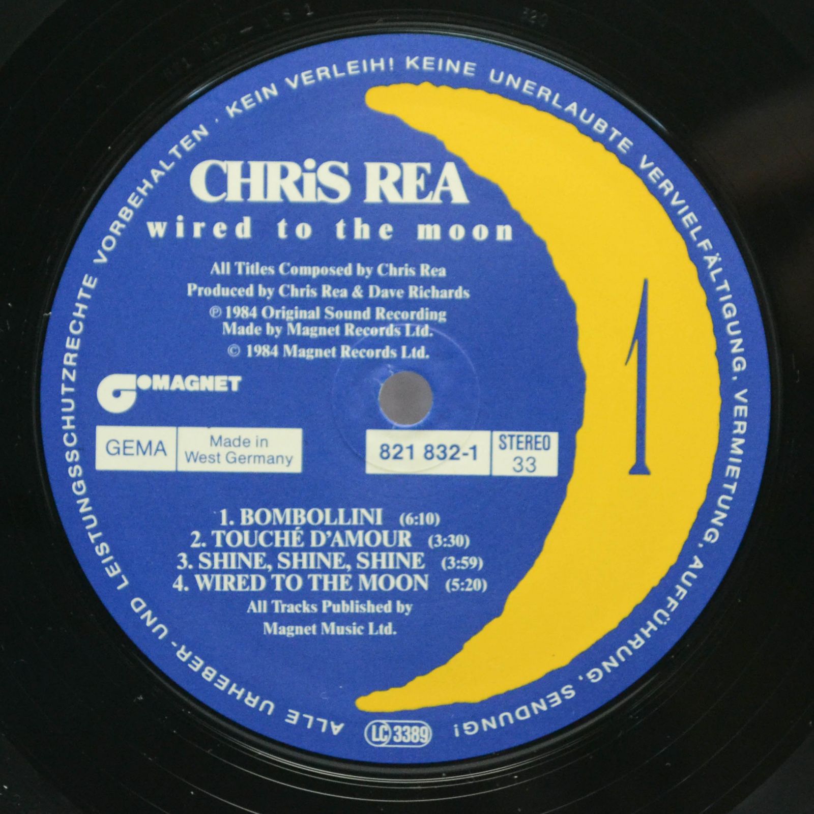 Chris Rea — Wired To The Moon, 1984