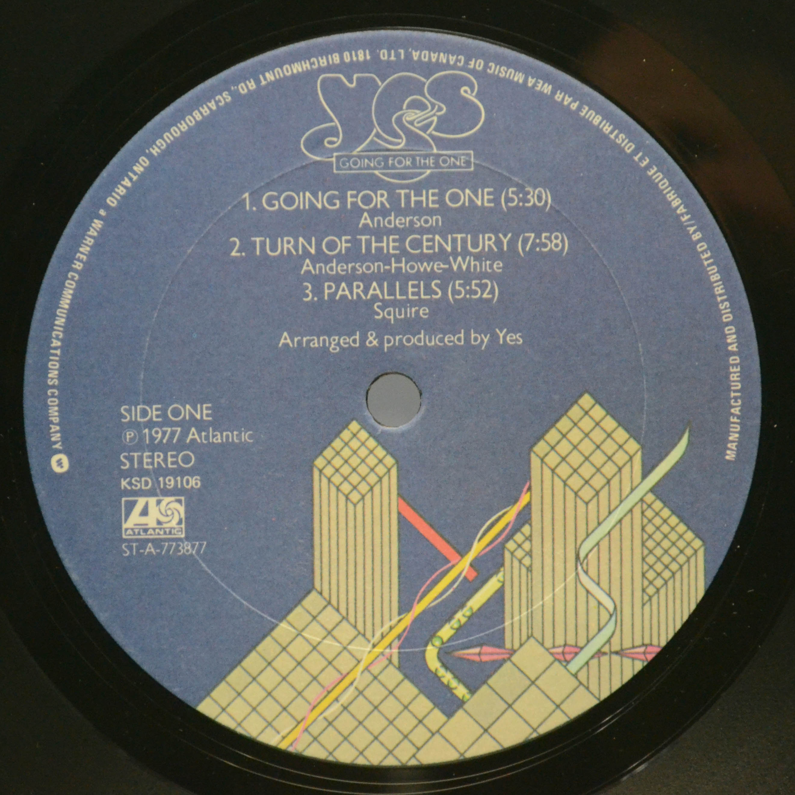Виниловая пластинка Yes — Going For The One, 1977
