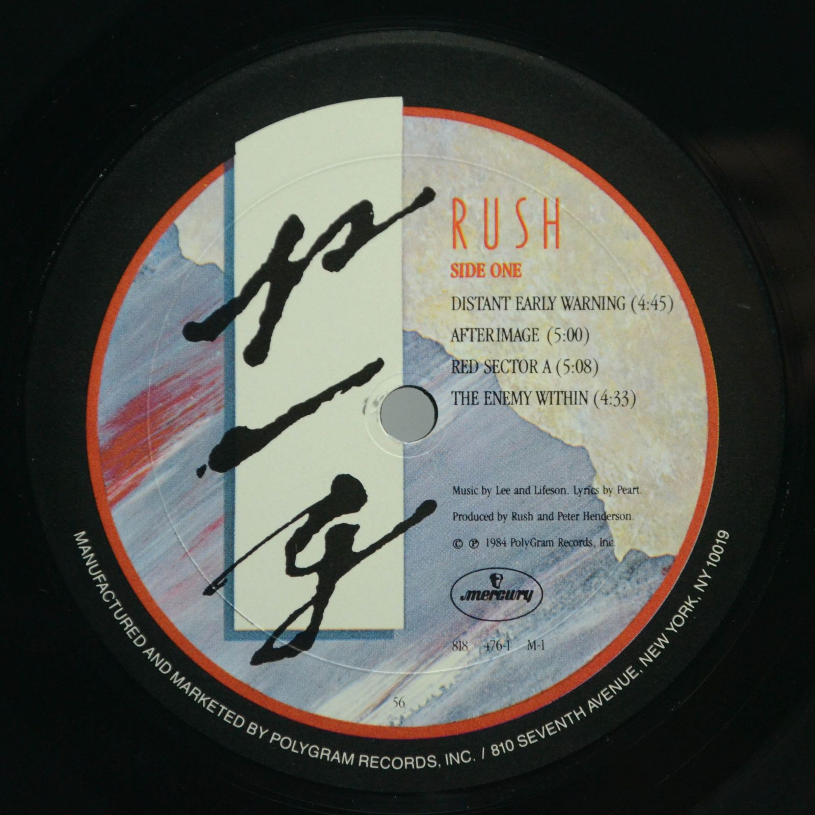 Виниловая пластинка Rush — Grace Under Pressure (USA), 1984