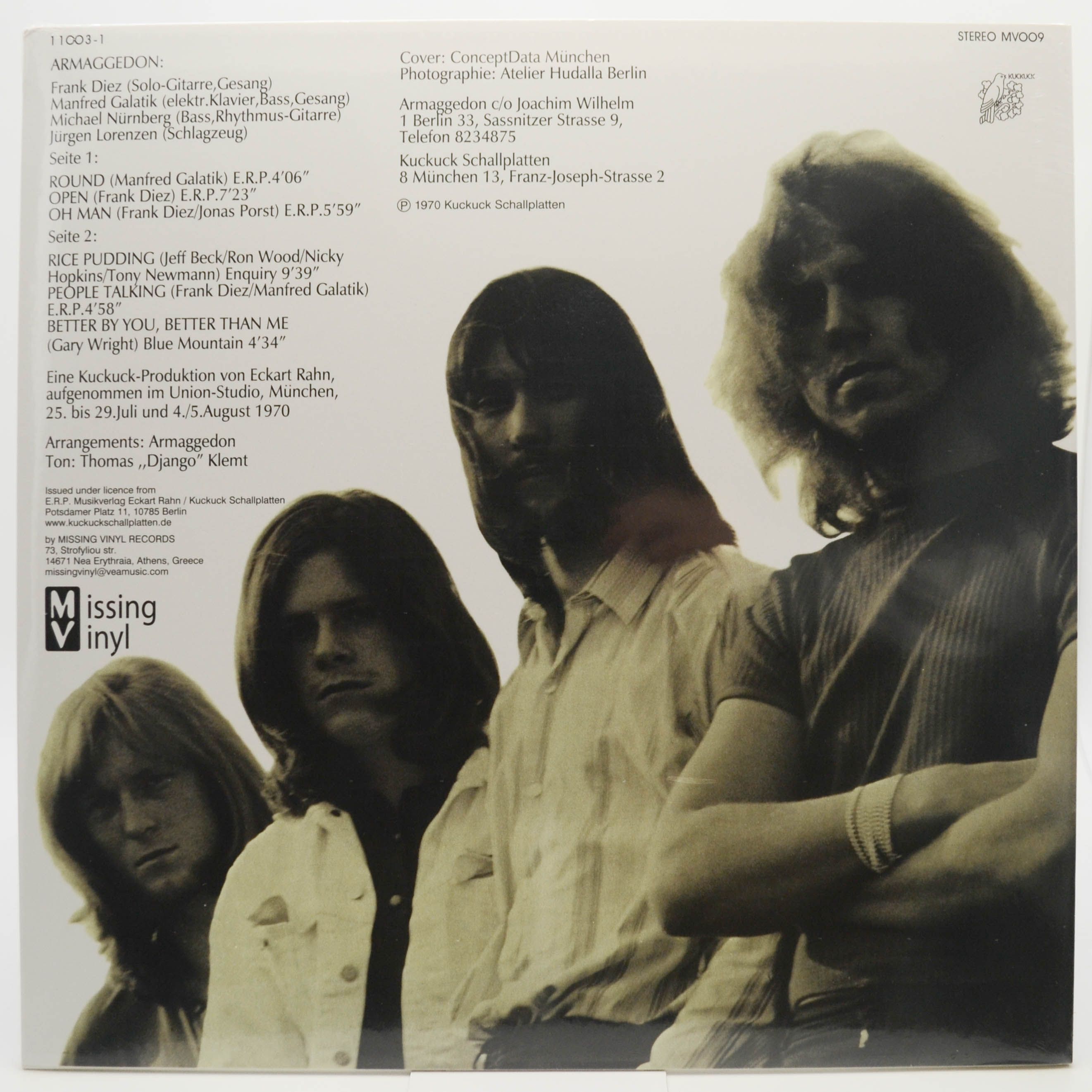 Виниловая пластинка Armaggedon — Armaggedon, 1970