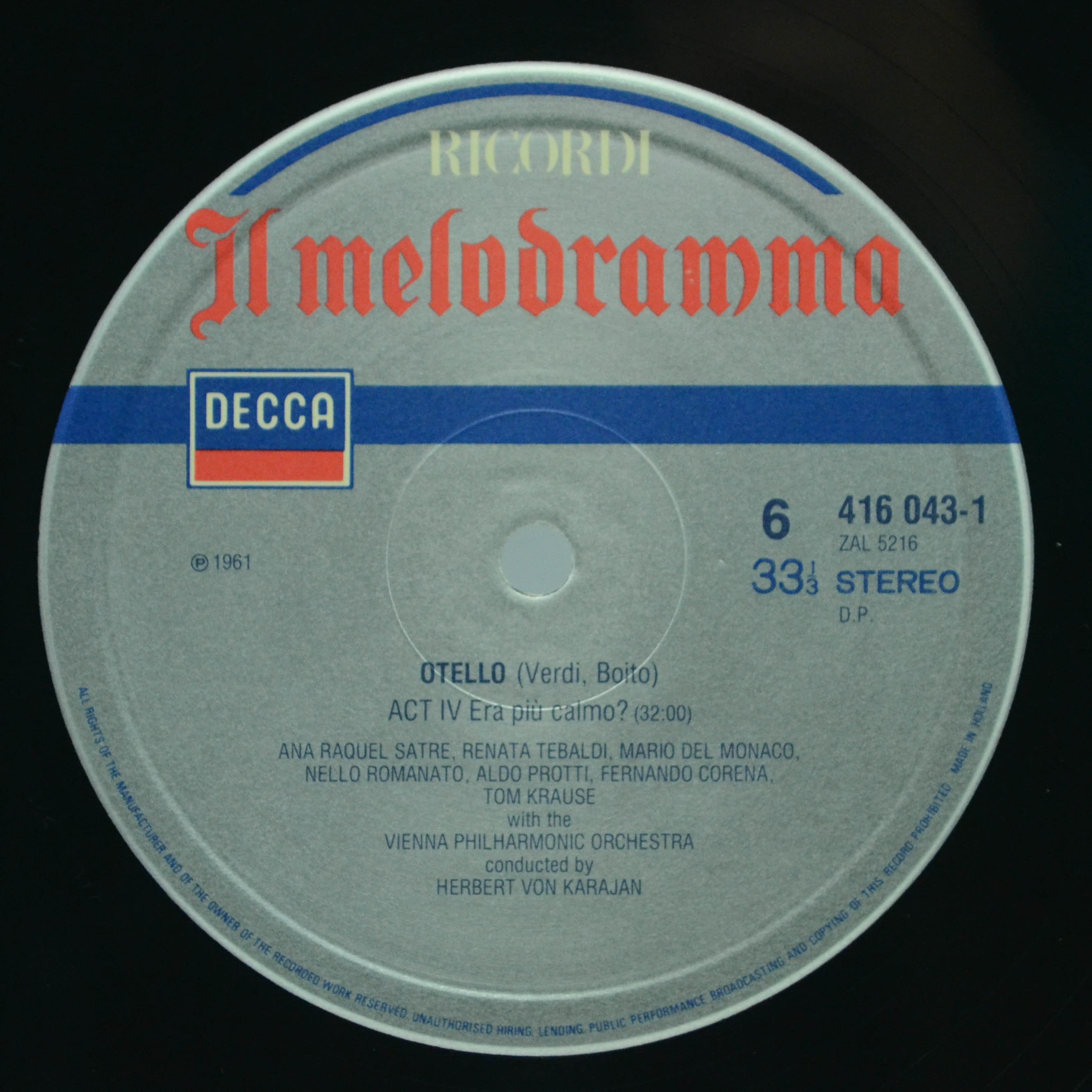Виниловая пластинка Verdi — Otello - 3,