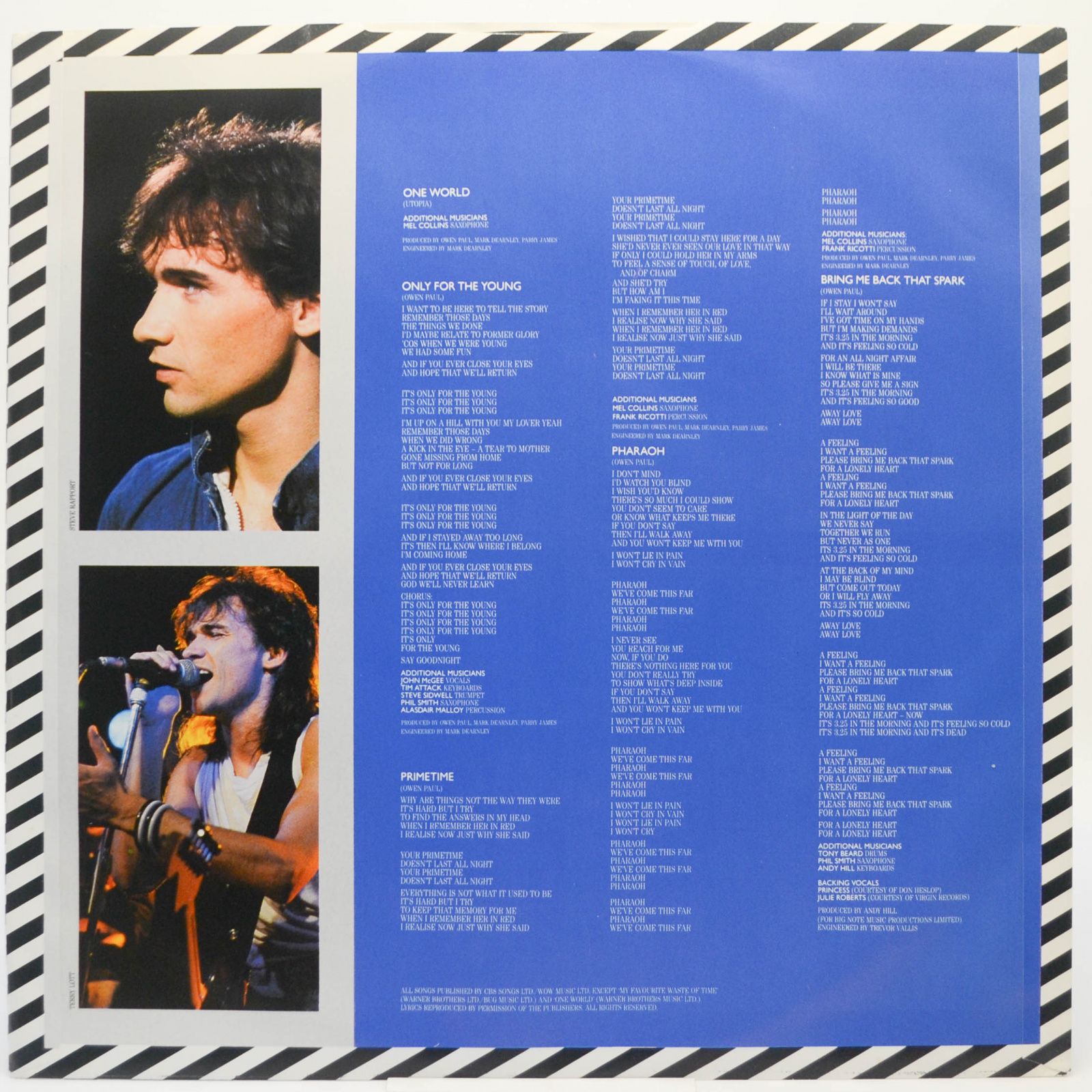 Виниловая пластинка Owen Paul — As It Is ..., 1986