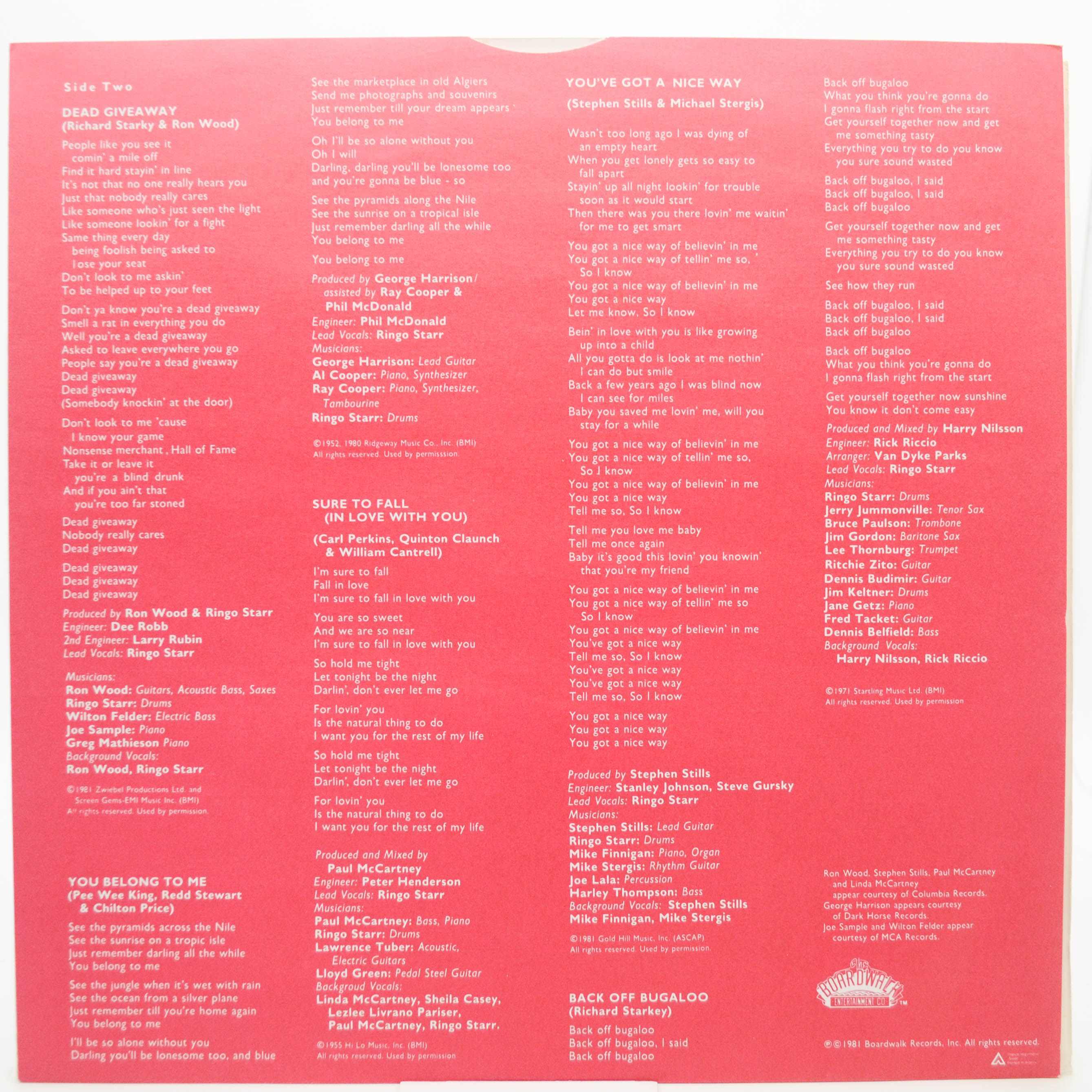 Ringo Starr — Stop And Smell The Roses, 1981