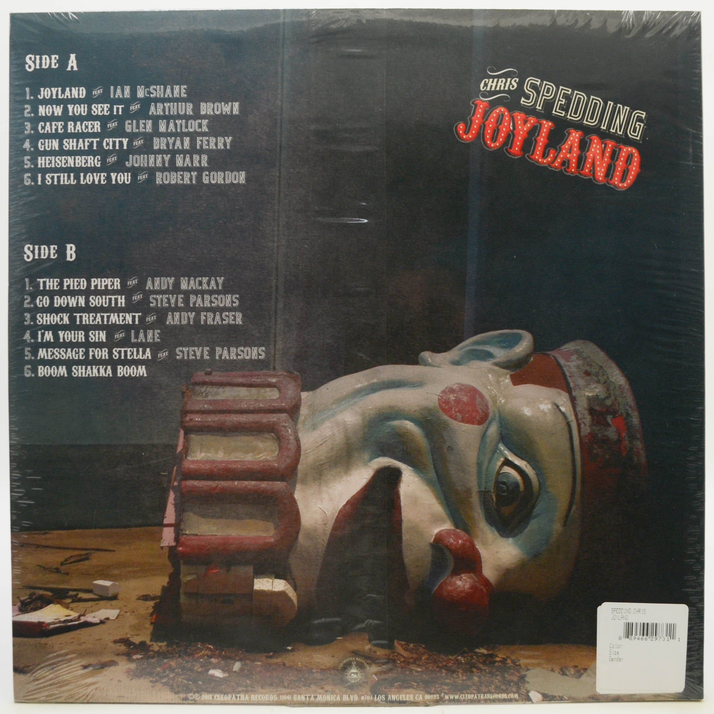 Виниловая пластинка Chris Spedding — Joyland (USA), 1960