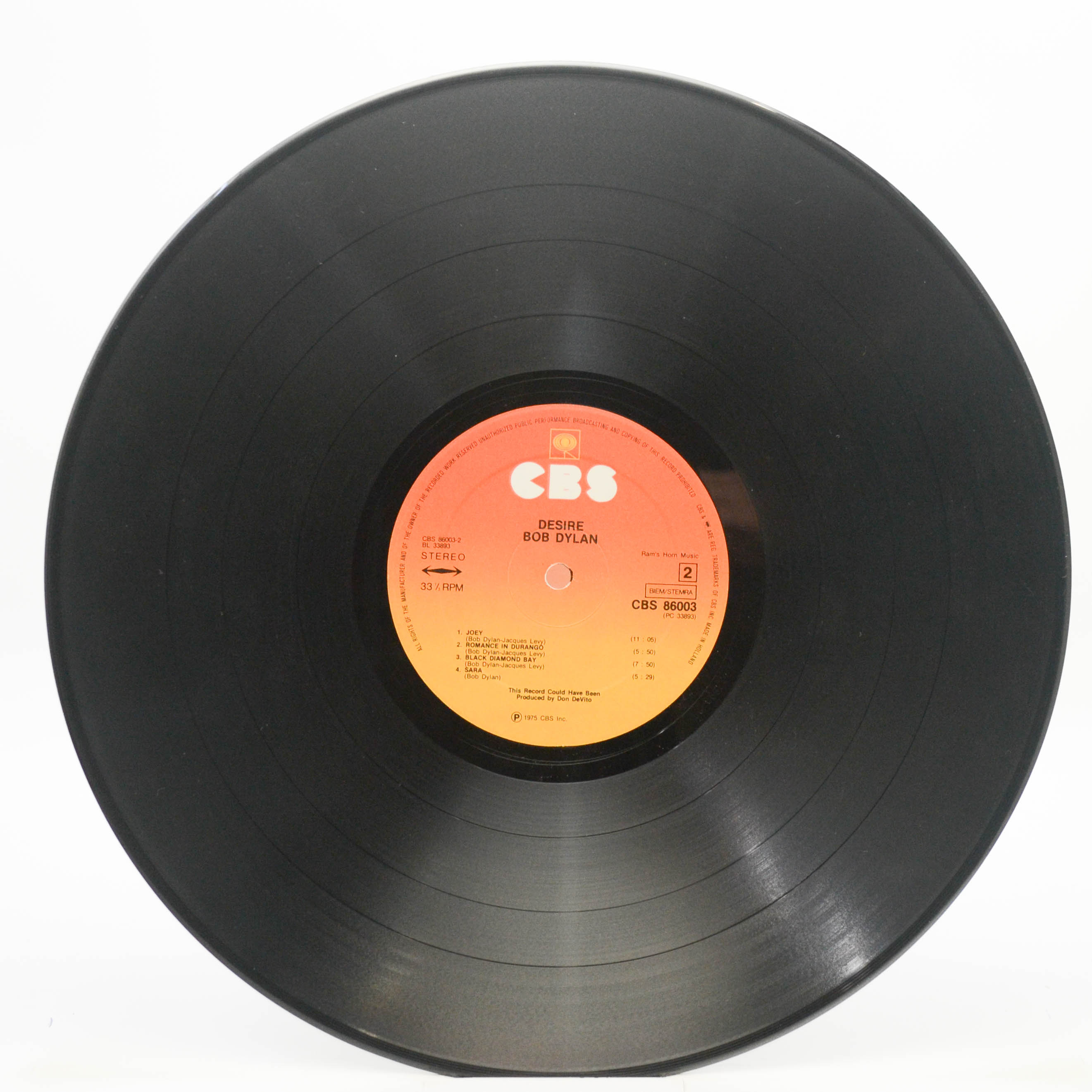 Bob Dylan — Desire, 1976