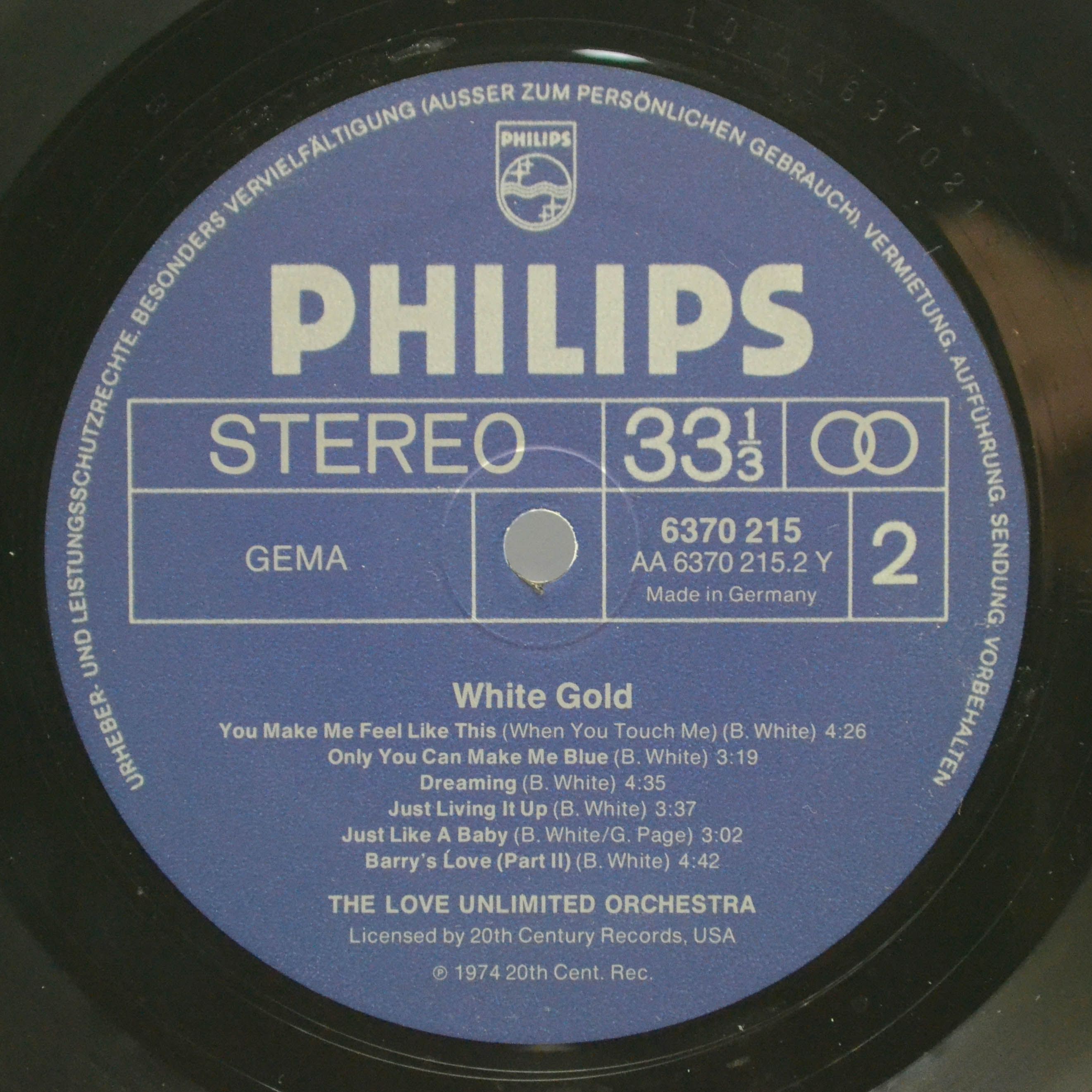 Love Unlimited Orchestra — White Gold, 1974