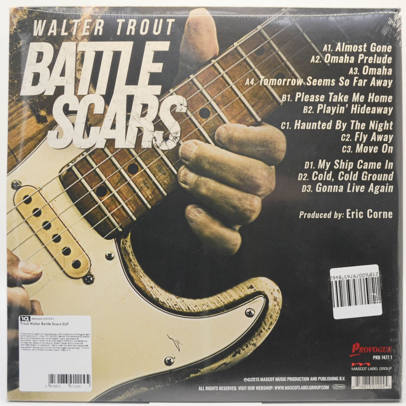 Виниловая пластинка Walter Trout — Battle Scars (2LP), 2015