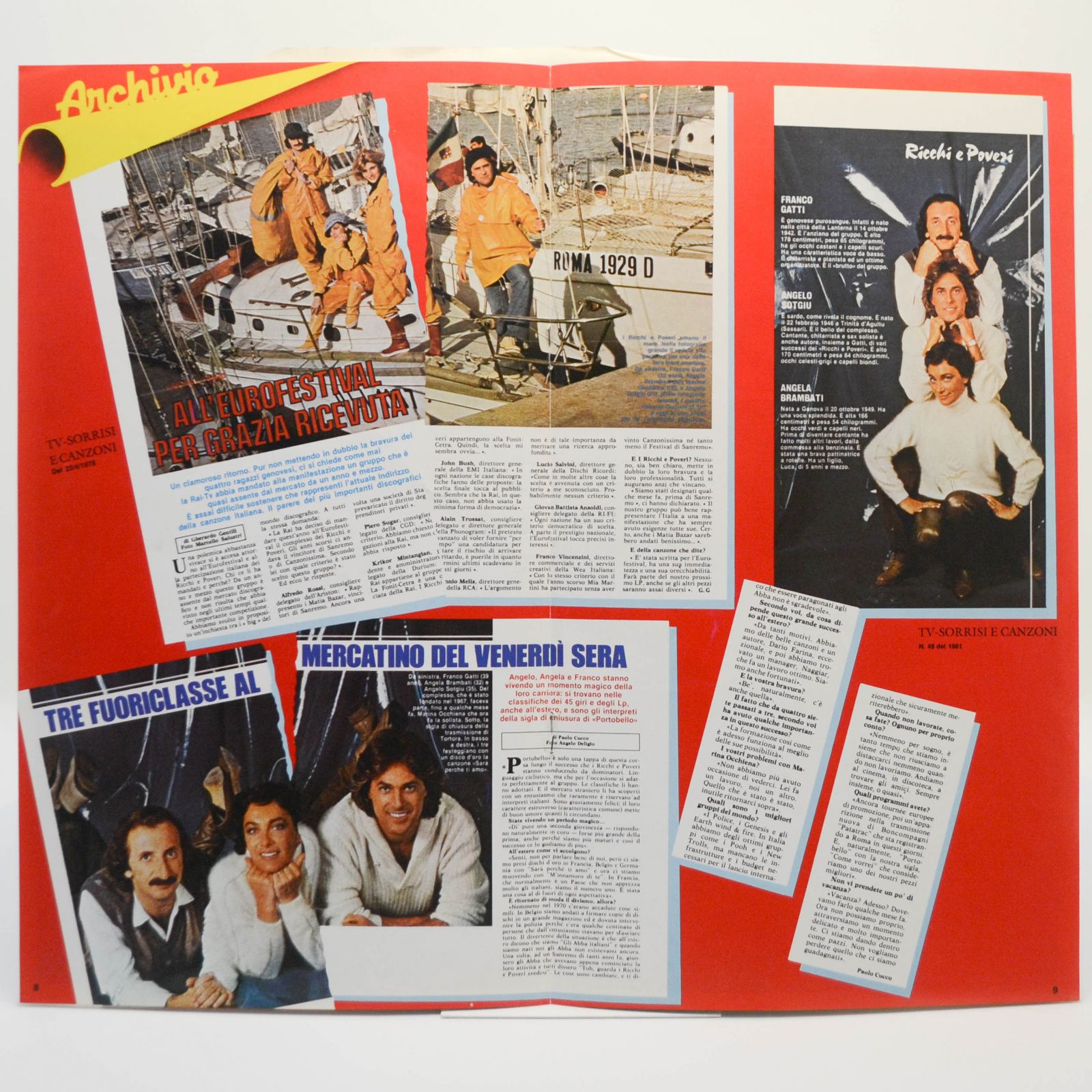 Виниловая пластинка Ricchi E Poveri — Ricchi E Poveri, 1982