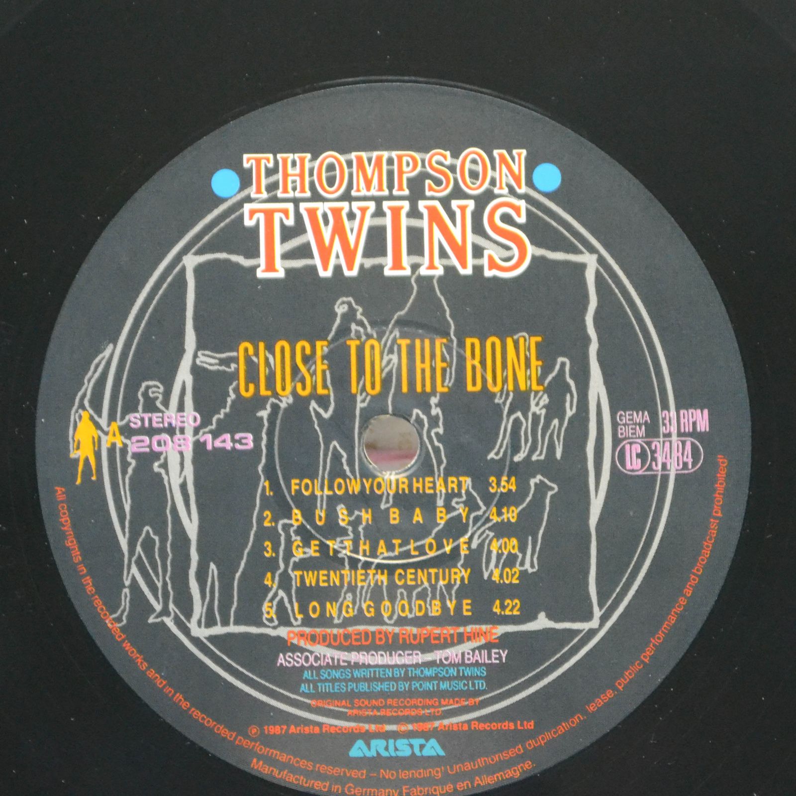 Виниловая пластинка Thompson Twins — Close To The Bone, 1987