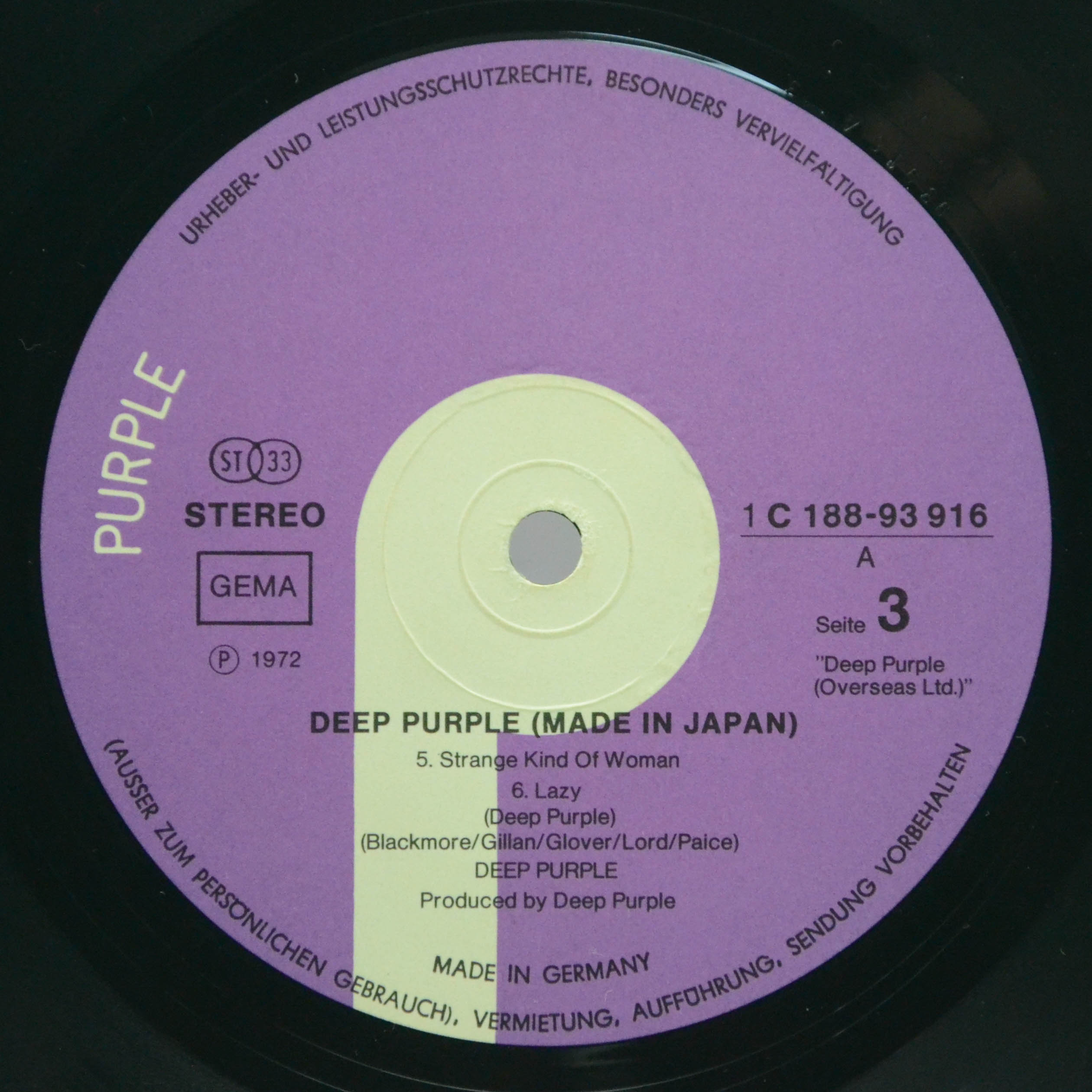 Deep Purple — Made In Japan (2LP), 1972