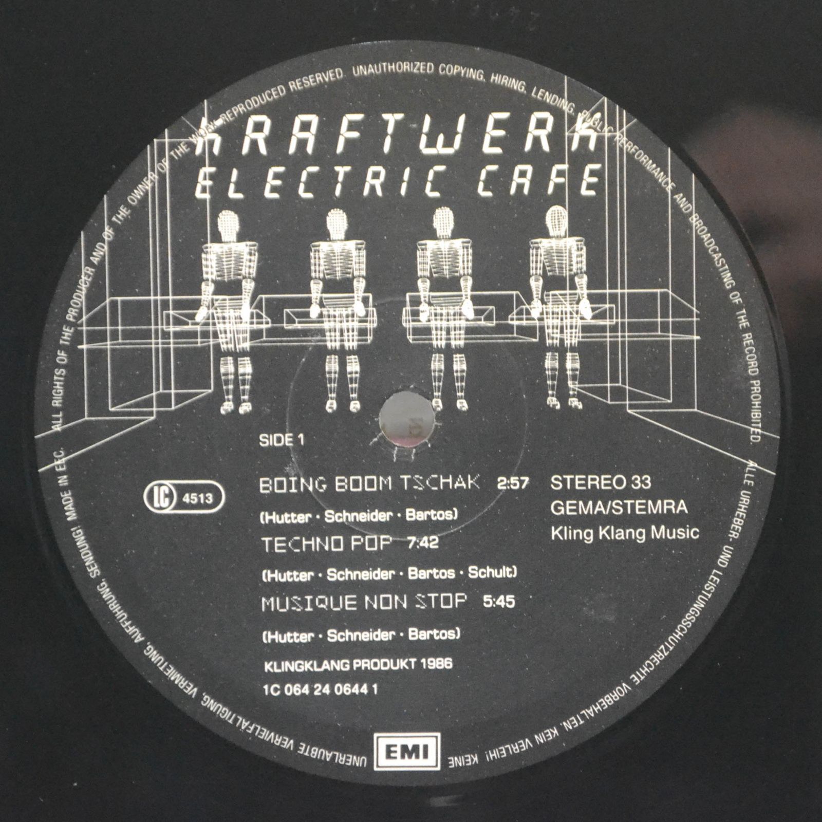 Kraftwerk — Electric Cafe, 1986