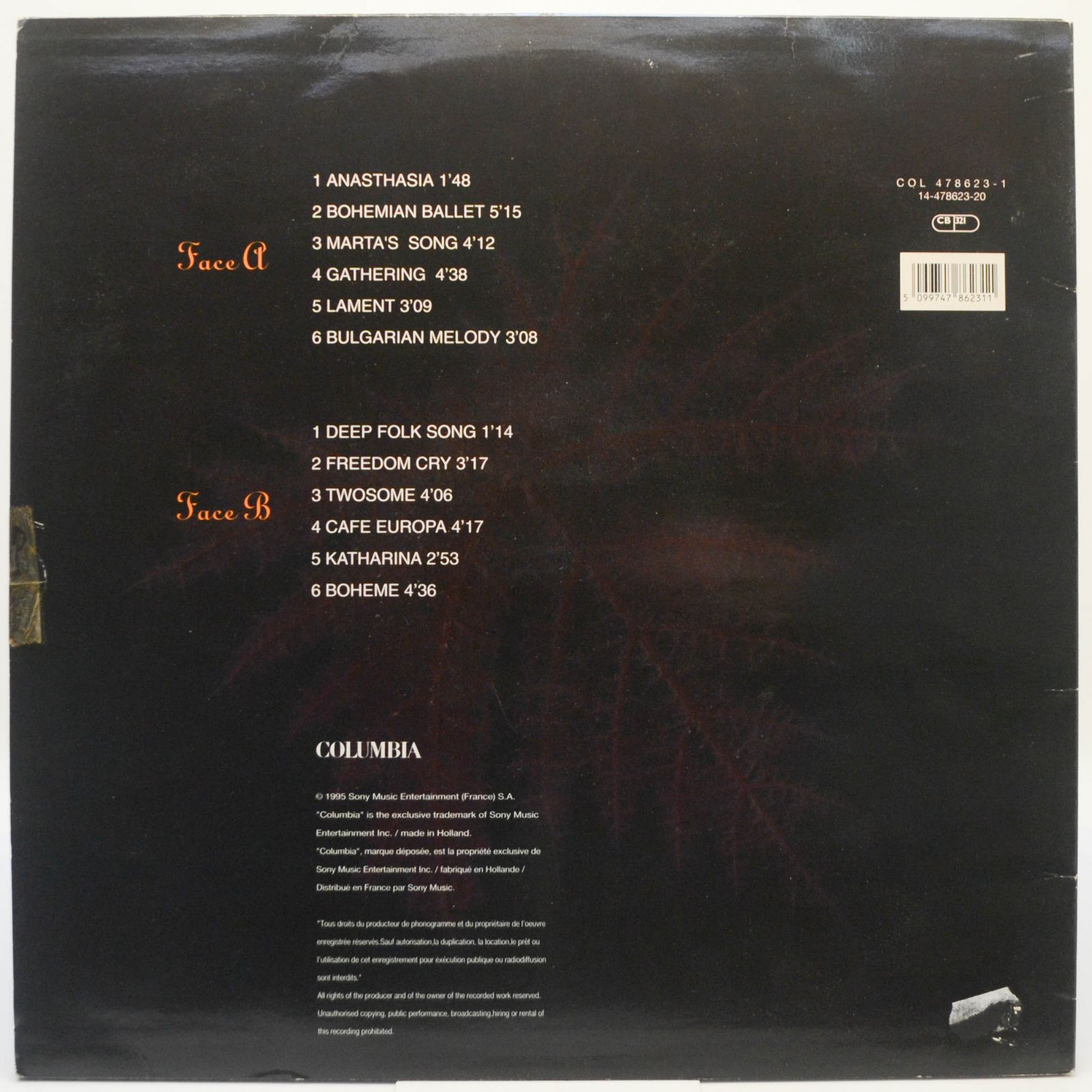 Виниловая пластинка Deep Forest — Boheme, 1995