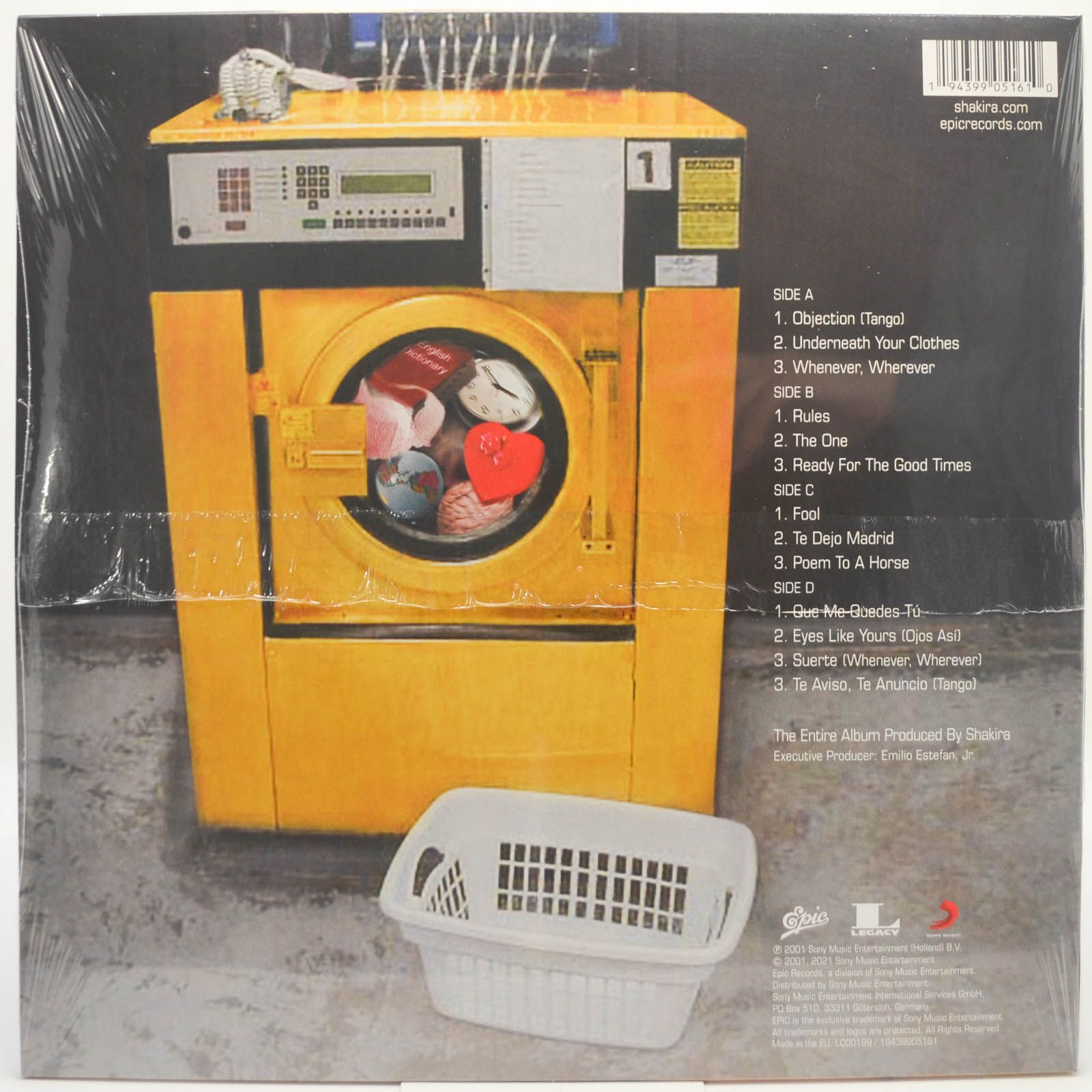 Виниловая пластинка Shakira — Laundry Service (2LP), 2001