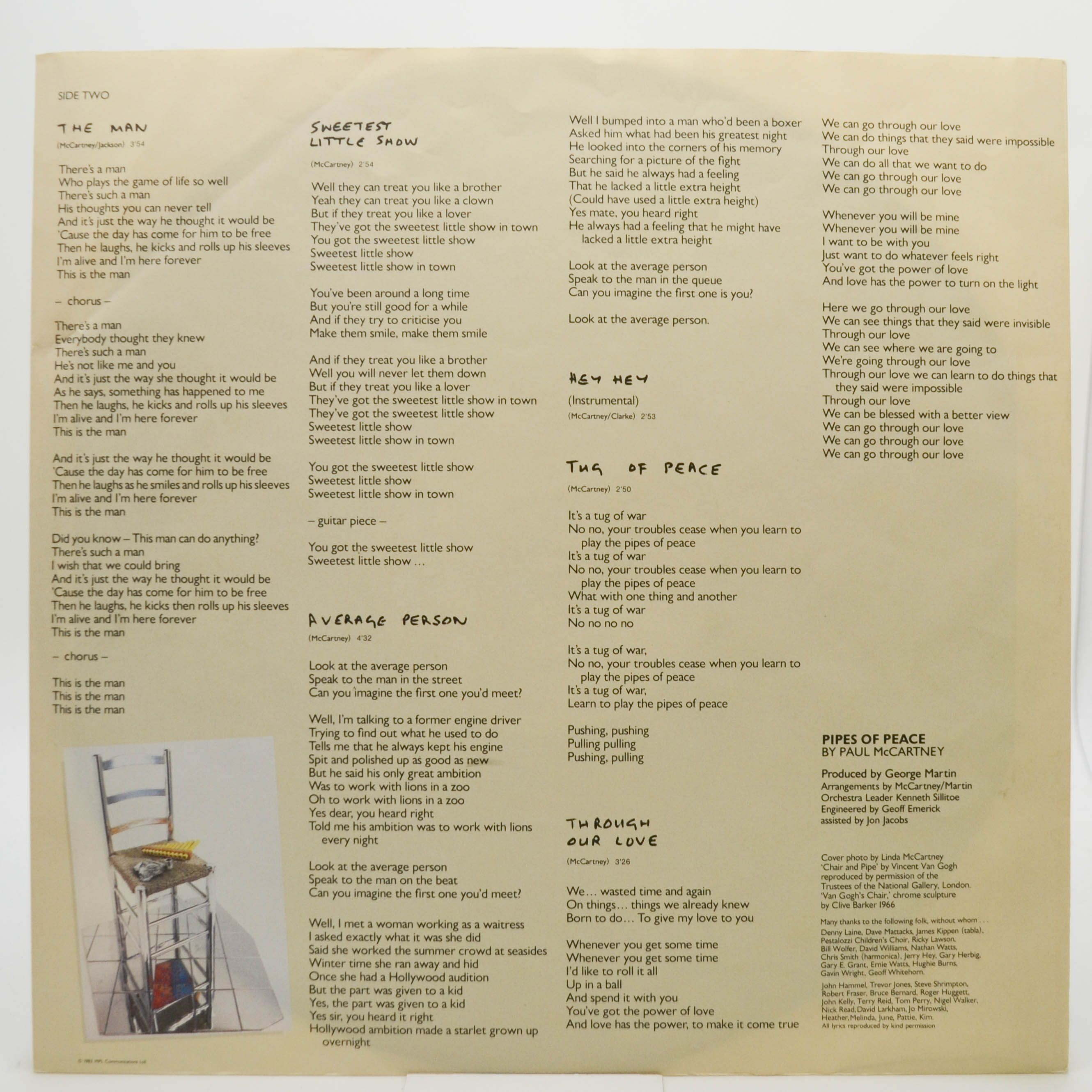 Paul McCartney — Pipes Of Peace, 1983