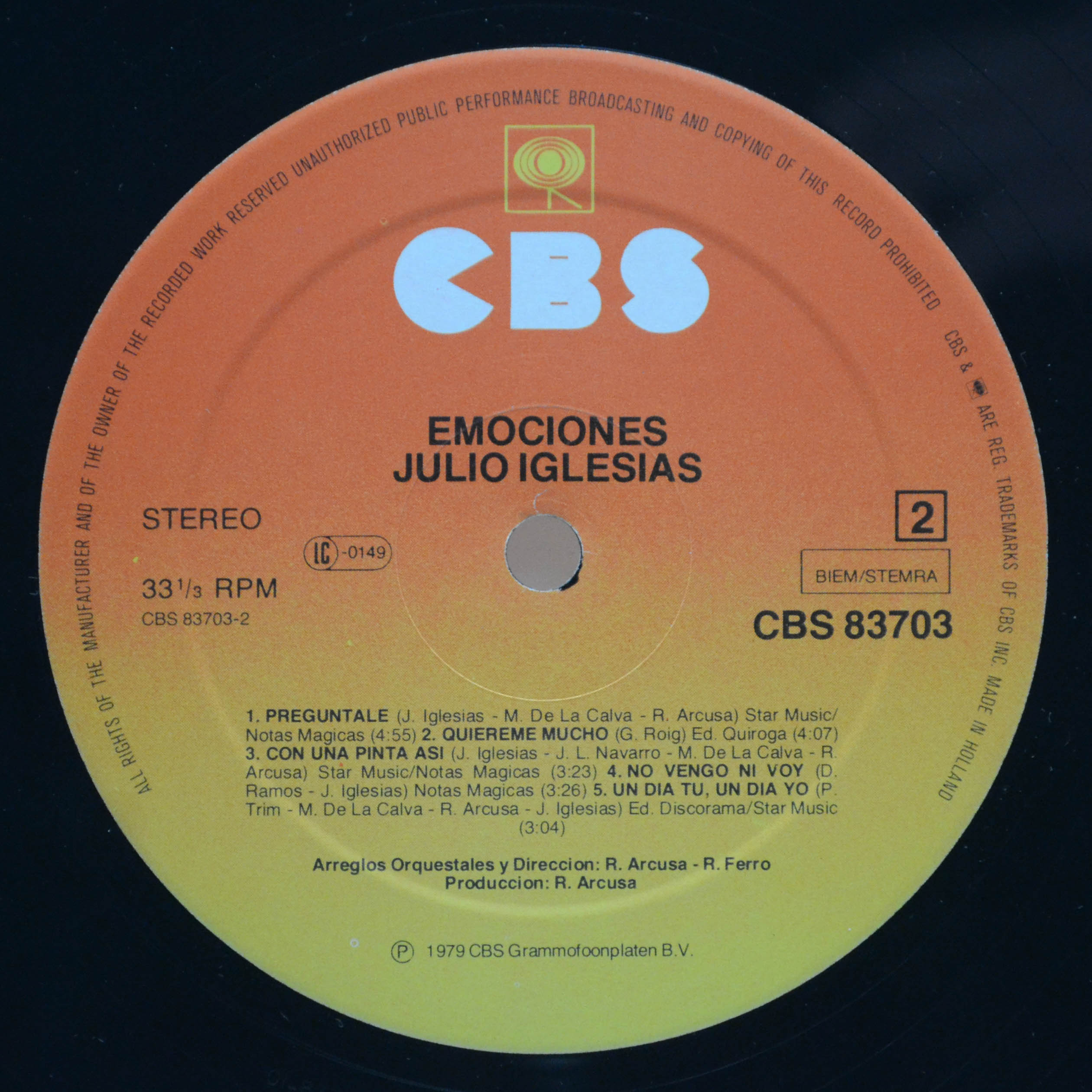 Julio Iglesias — Emociones, 1978